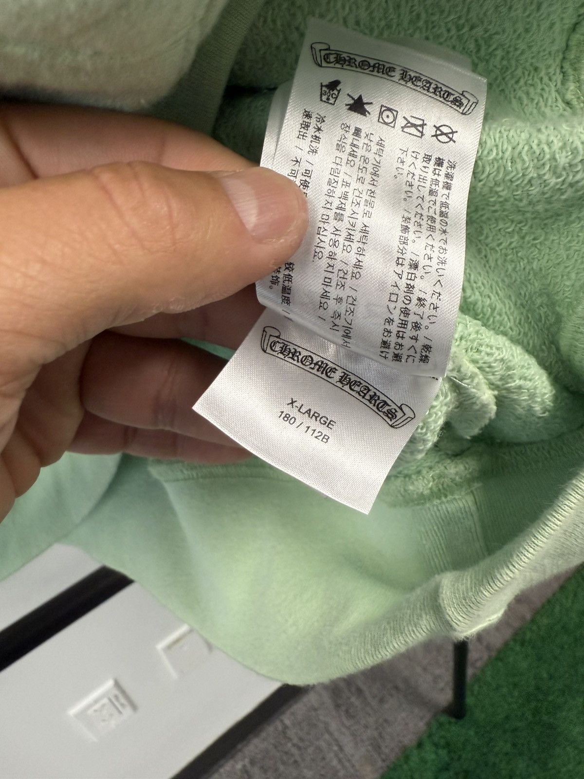 Chrome Hearts Chrome Hearts x Matty Boy "Lust" Mint Green Hoodie - XL Size US XL / EU 56 / 4 - 13 Thumbnail