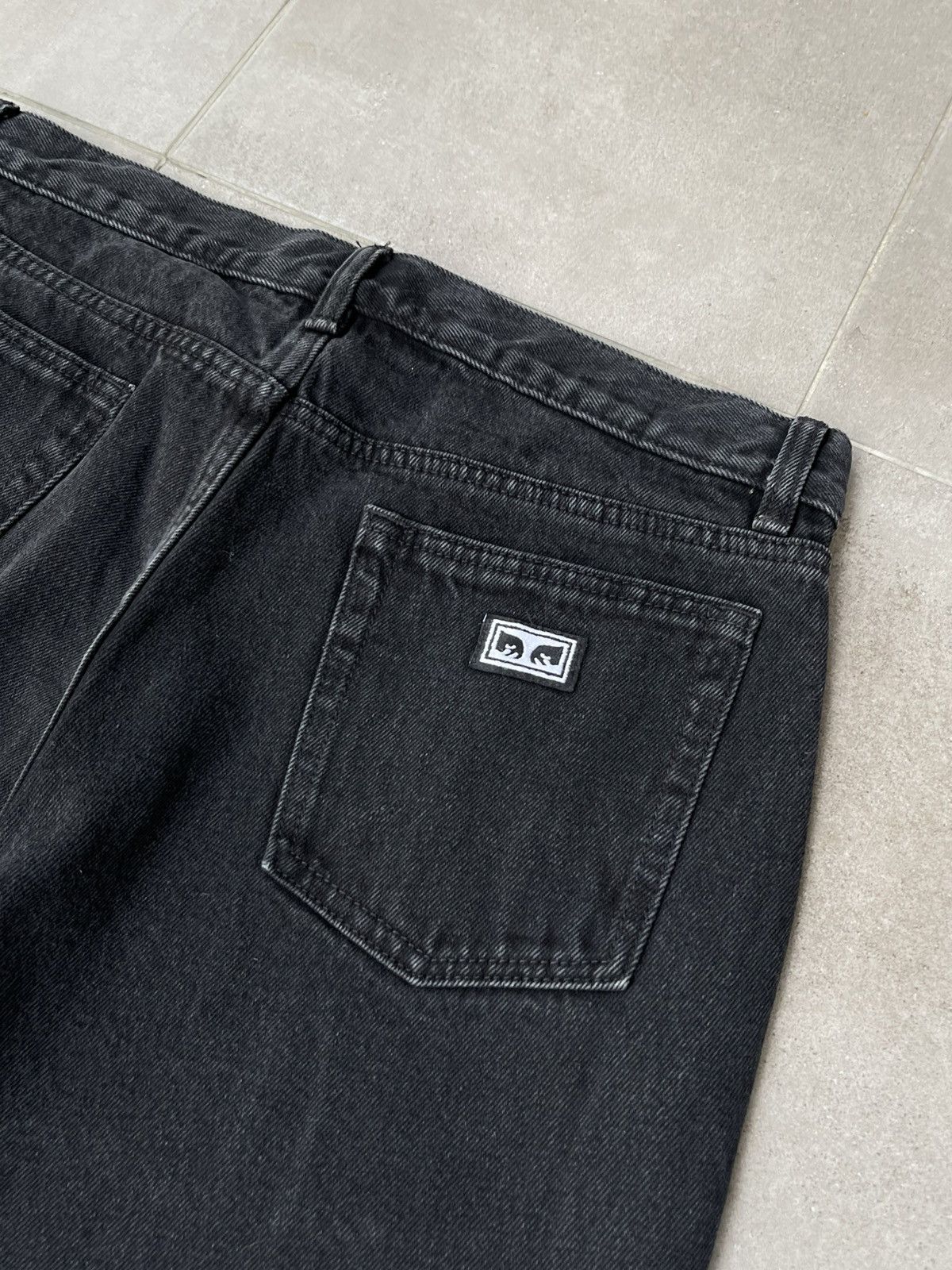 Acne Studios !DS! SS23 Obey Black Washed Loose Leg Denim Work Pants Size US 32 / EU 48 - 12 Thumbnail