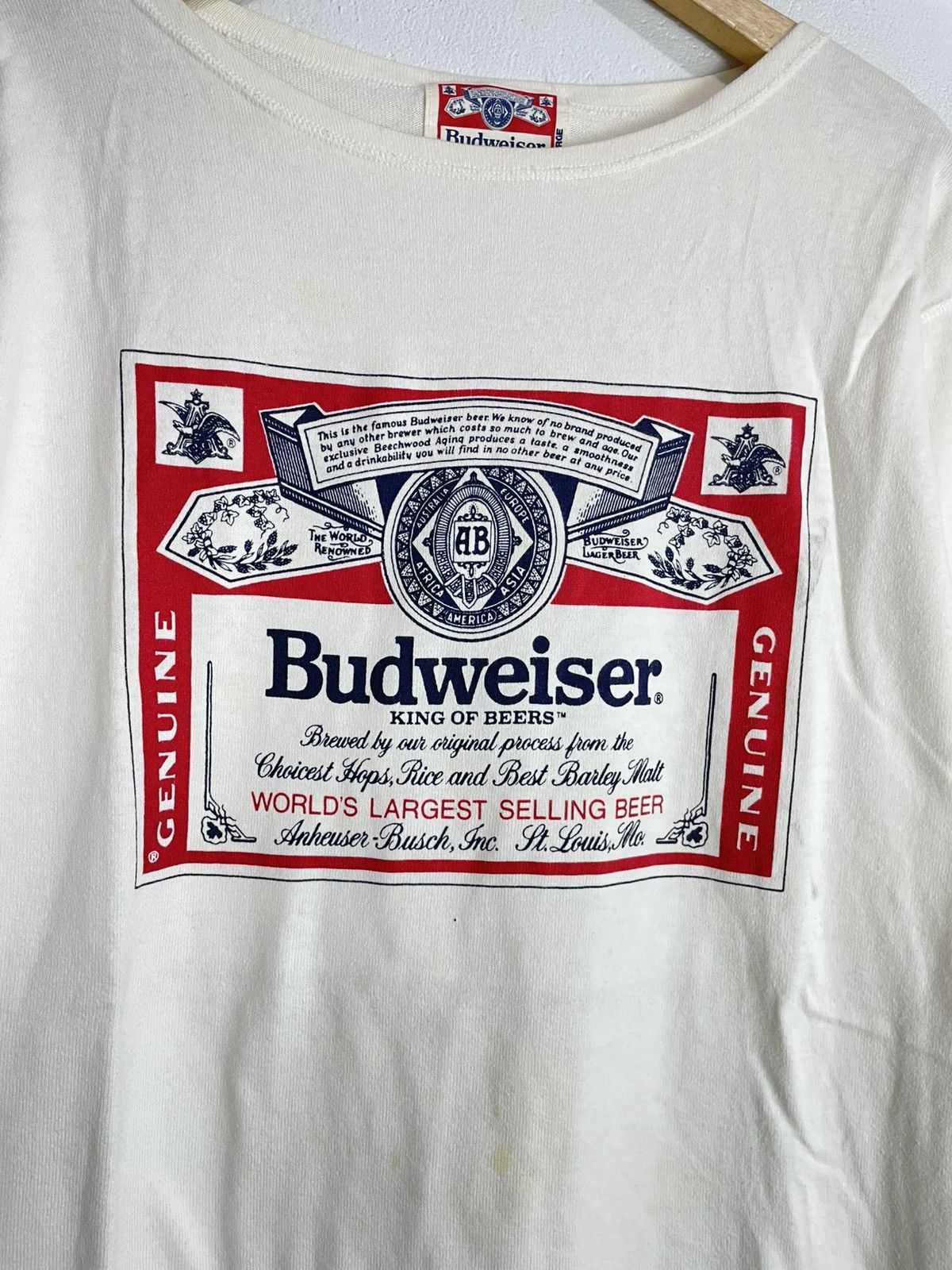 Budweiser Vintage Budweiser Longsleeve Size US L / EU 52-54 / 3 - 2 Thumbnail