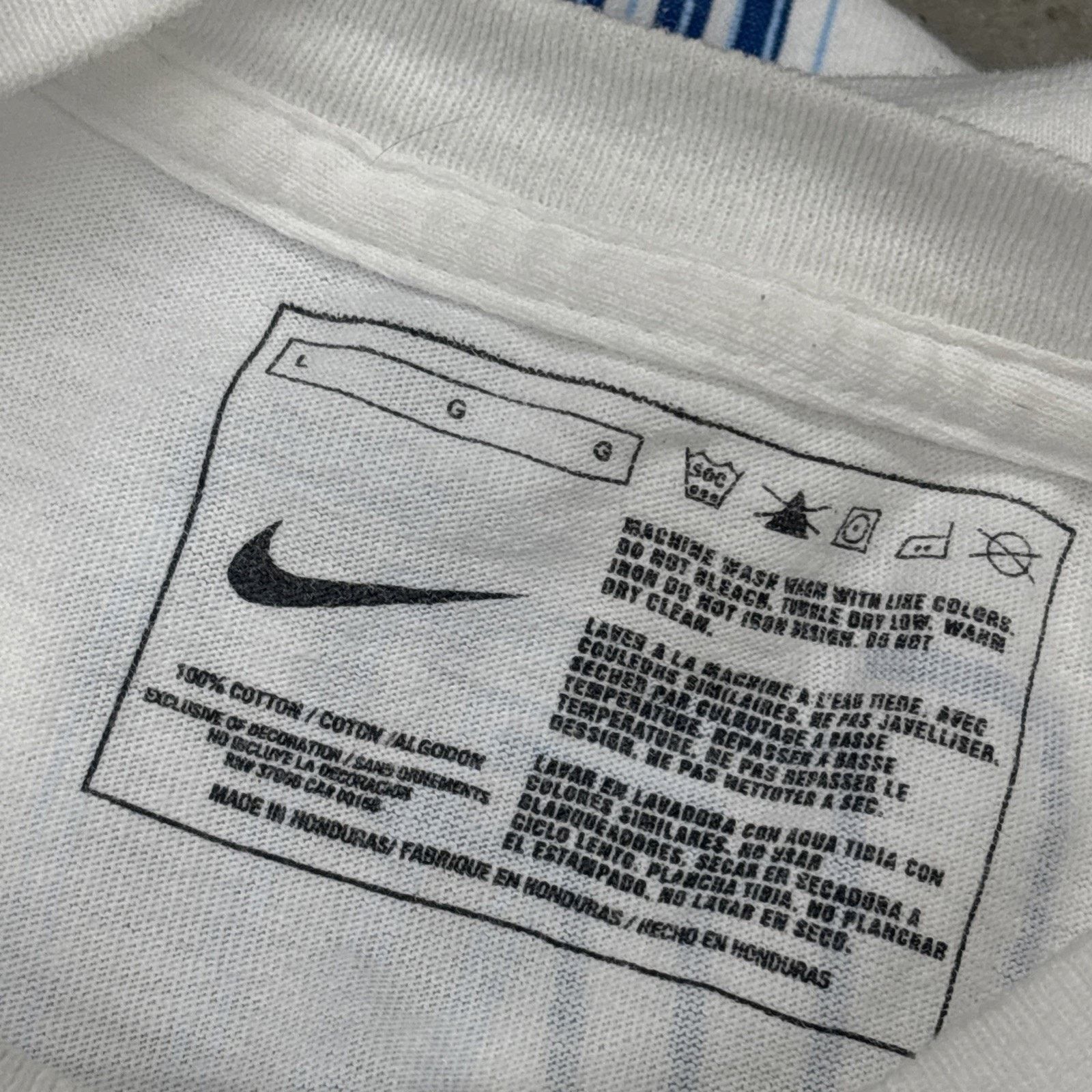 Nike Vintage Y2K Nike Swim Tshirt White Sz Large Unisex Size US L / EU 52-54 / 3 - 6 Thumbnail