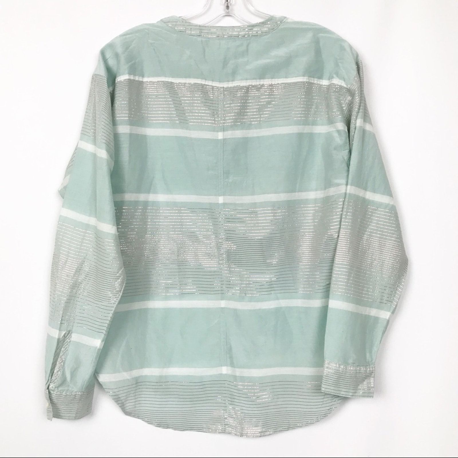Loft Ann Taylor Loft Softened Popover Blouse Size XS / US 0-2 / IT 36-38 - 4 Thumbnail
