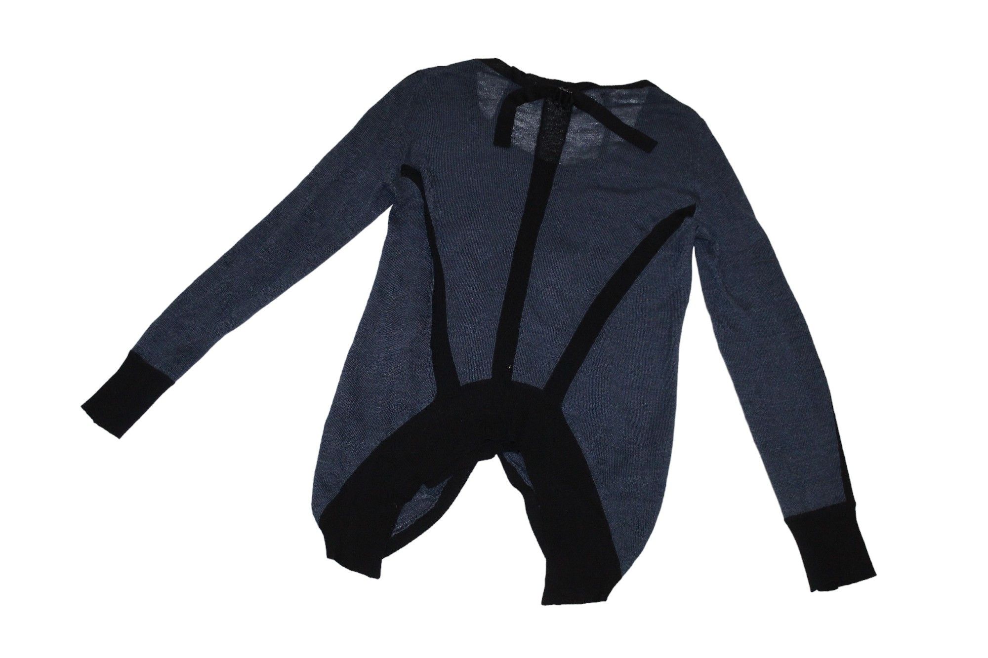 Yohji Yamamoto Y's Red Label Ramie Linen Blend Asymmetric Layered Cardigan Size US M / EU 48-50 / 2 - 5 Thumbnail
