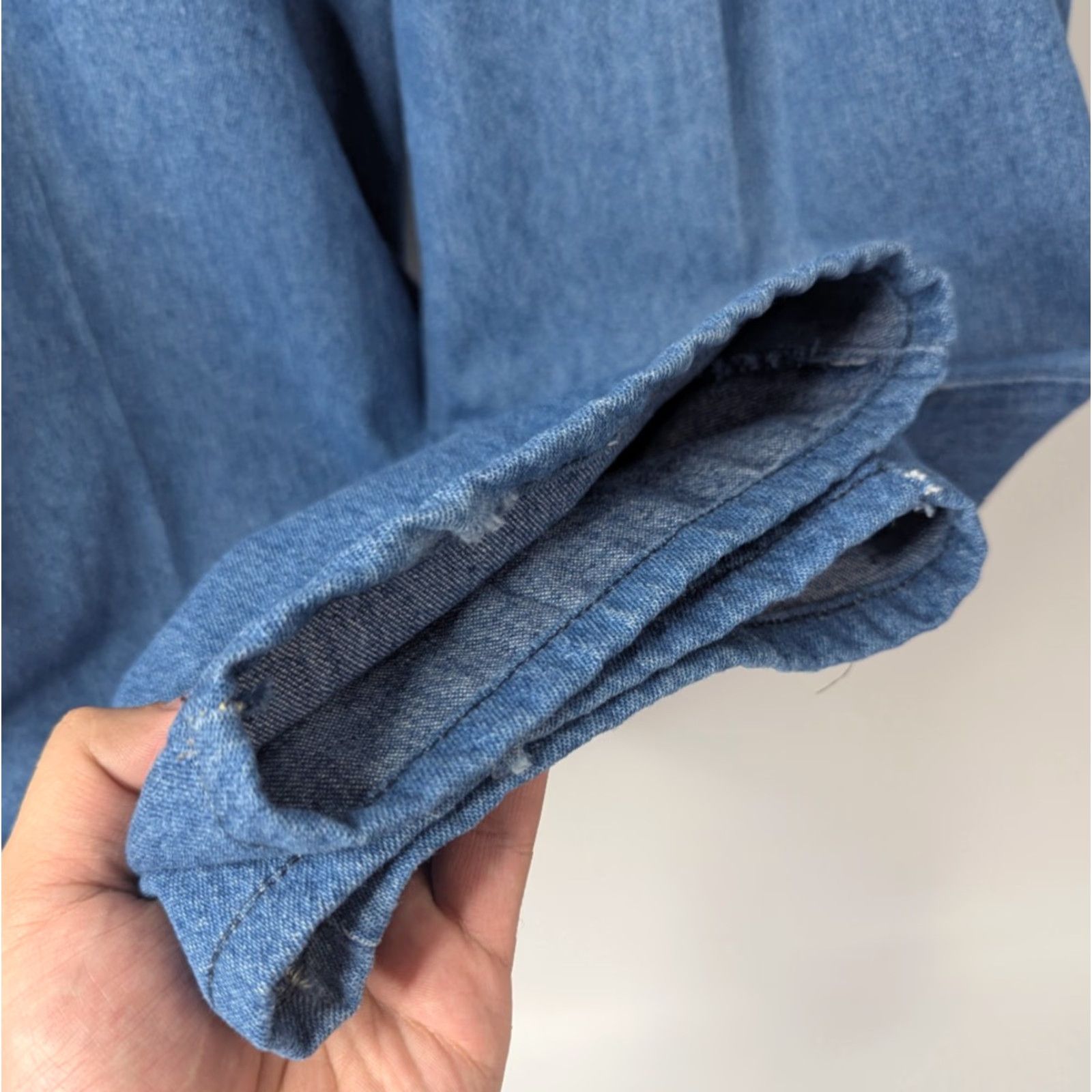 Lee VINTAGE Lee Pleated High Rise Denim Blue Jeans Women’s 14 Talon Zipper Size 36" / US 14 / IT 50 - 2 Thumbnail