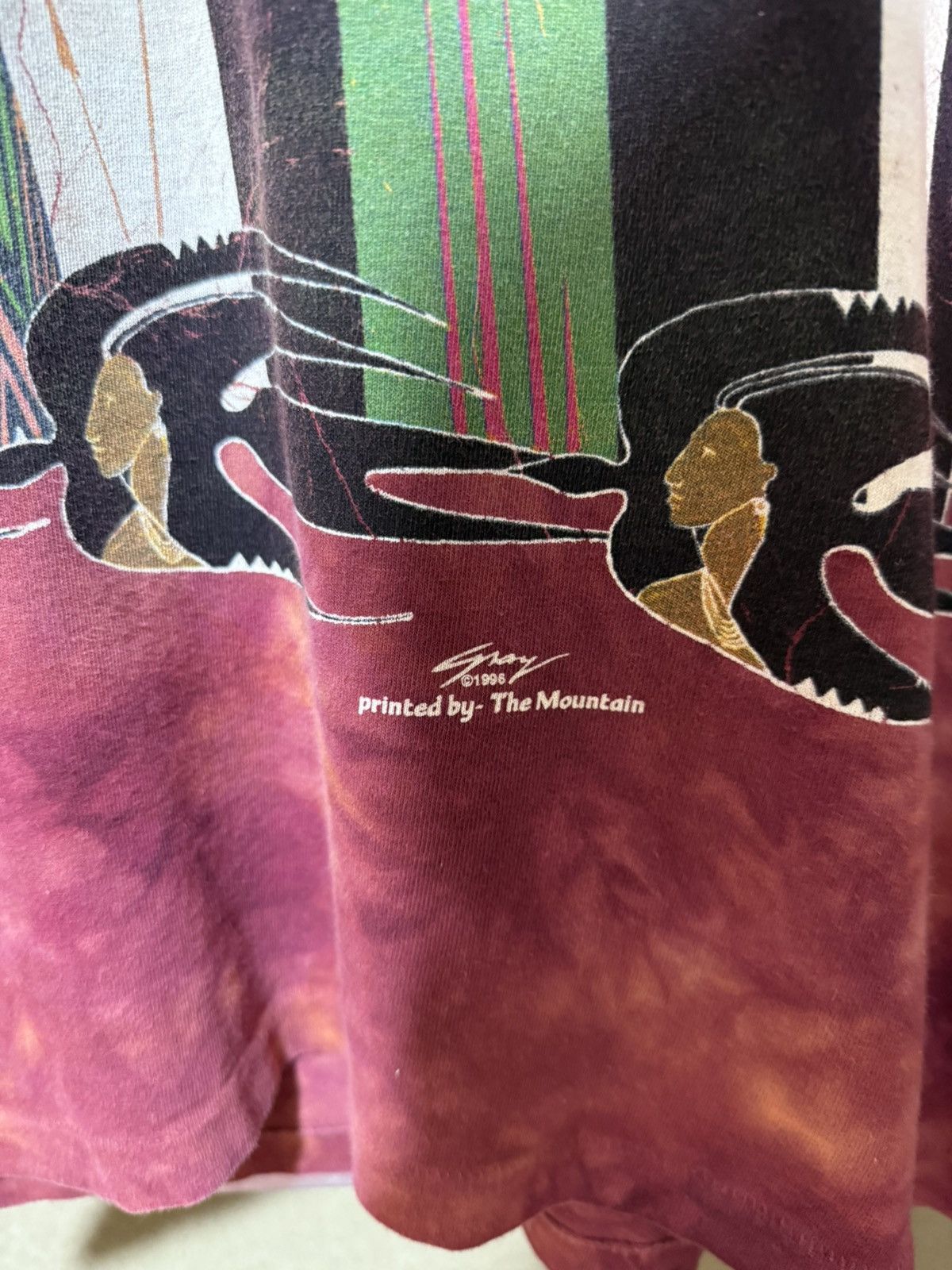 Vintage Vintage 1996 American Indians Made In USA Retro T-Shirt Size US XL / EU 56 / 4 - 6 Thumbnail