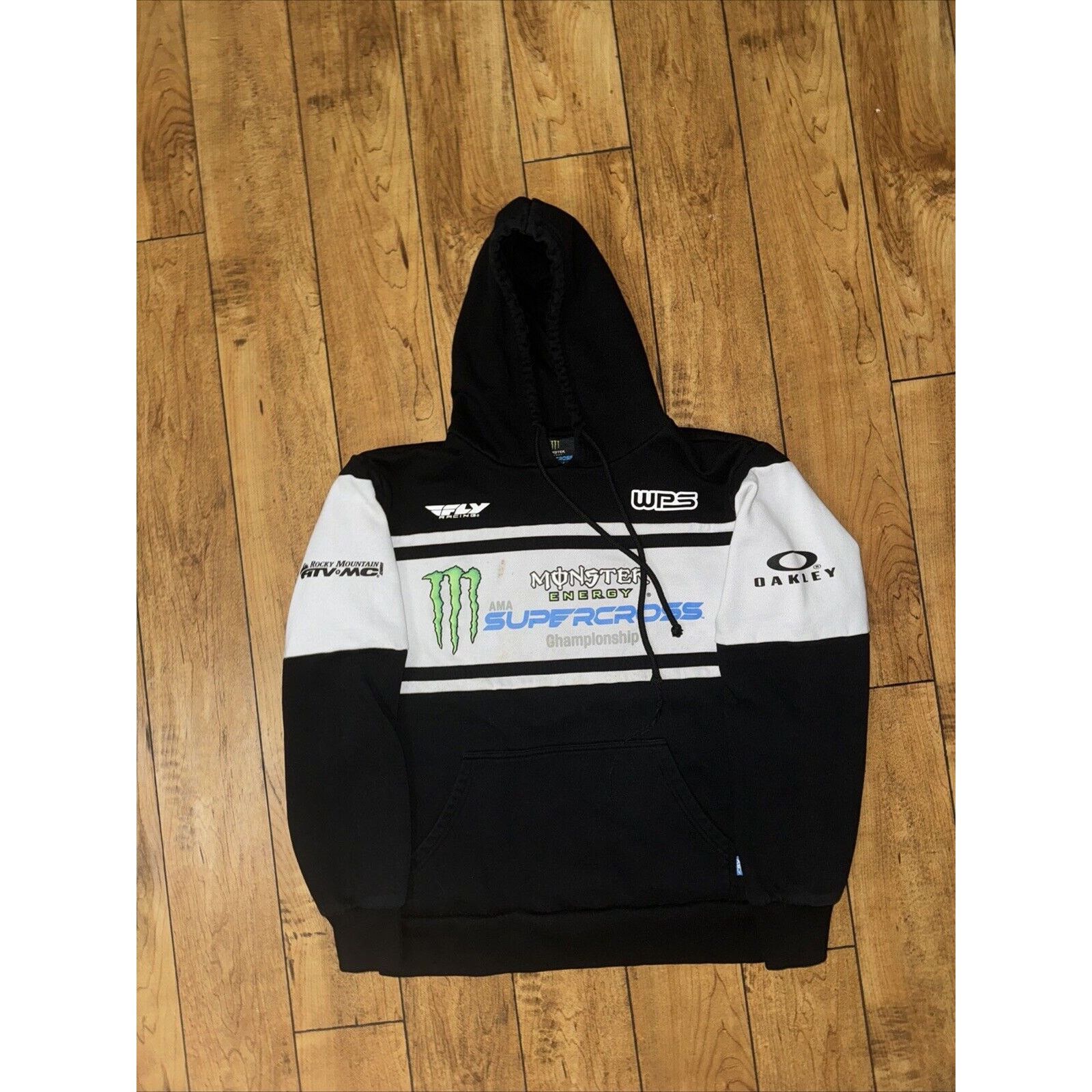 Oakley × Vintage Monster Energy Supercross Hoodie Black S Oakley 20x23 Size US S / EU 44-46 / 1 - 1 Thumbnail
