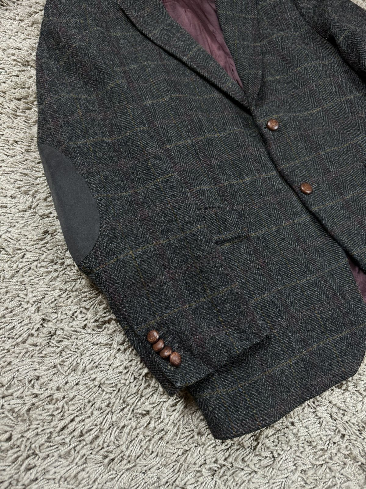 Harris Tweed × Vintage Vintage wool blazer Harris Tweed 90s original luxury item Size 48L - 2 Thumbnail