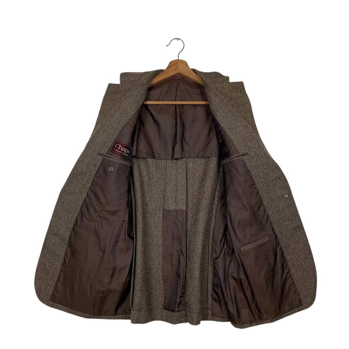 Chaps Ralph Lauren 90’s CHAPS RALPH LAUREN Herringbone Wool Blazers #2105-C92 Size US M / EU 48-50 / 2 - 9 Thumbnail