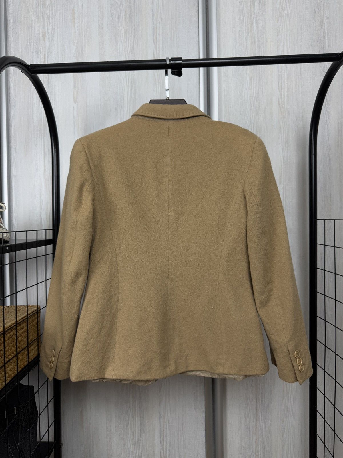 Max Mara Max Mara beige brown wool cashmere blazer Size M / US 6-8 / IT 42-44 - 7 Thumbnail