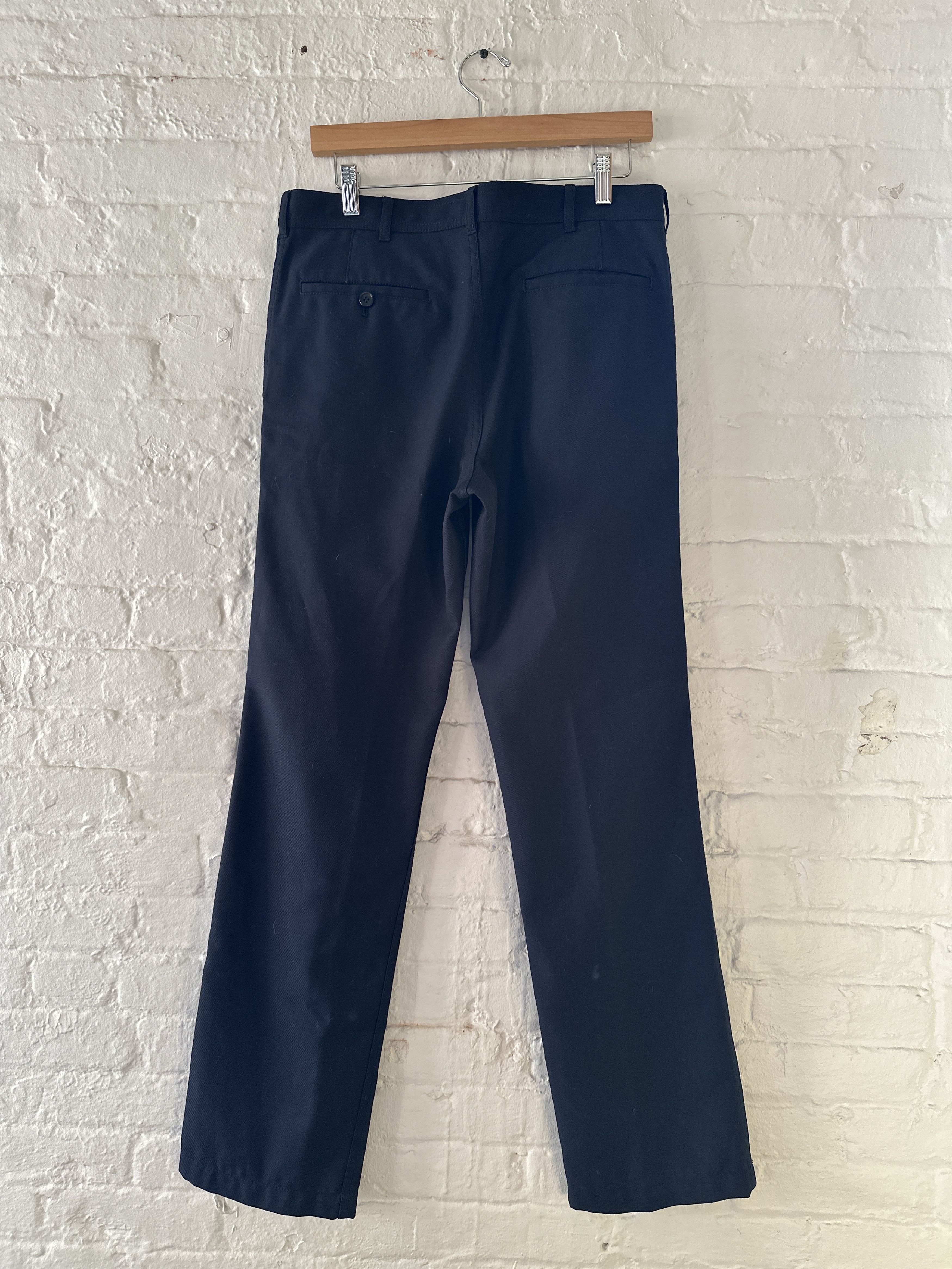 Comme des Garcons Comme des Garcons SHIRT Straight Leg Wool Trousers Size US 32 / EU 48 - 4 Thumbnail