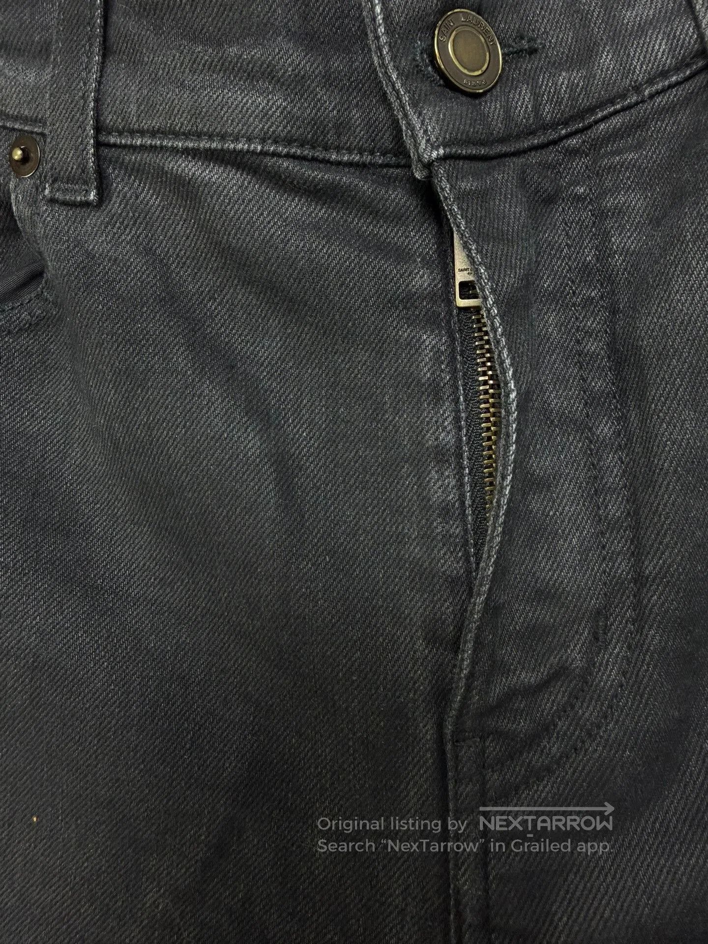 Saint Laurent Paris Saint Laurent Black Denim Jeans. Size US 32 / EU 48 - 3 Thumbnail