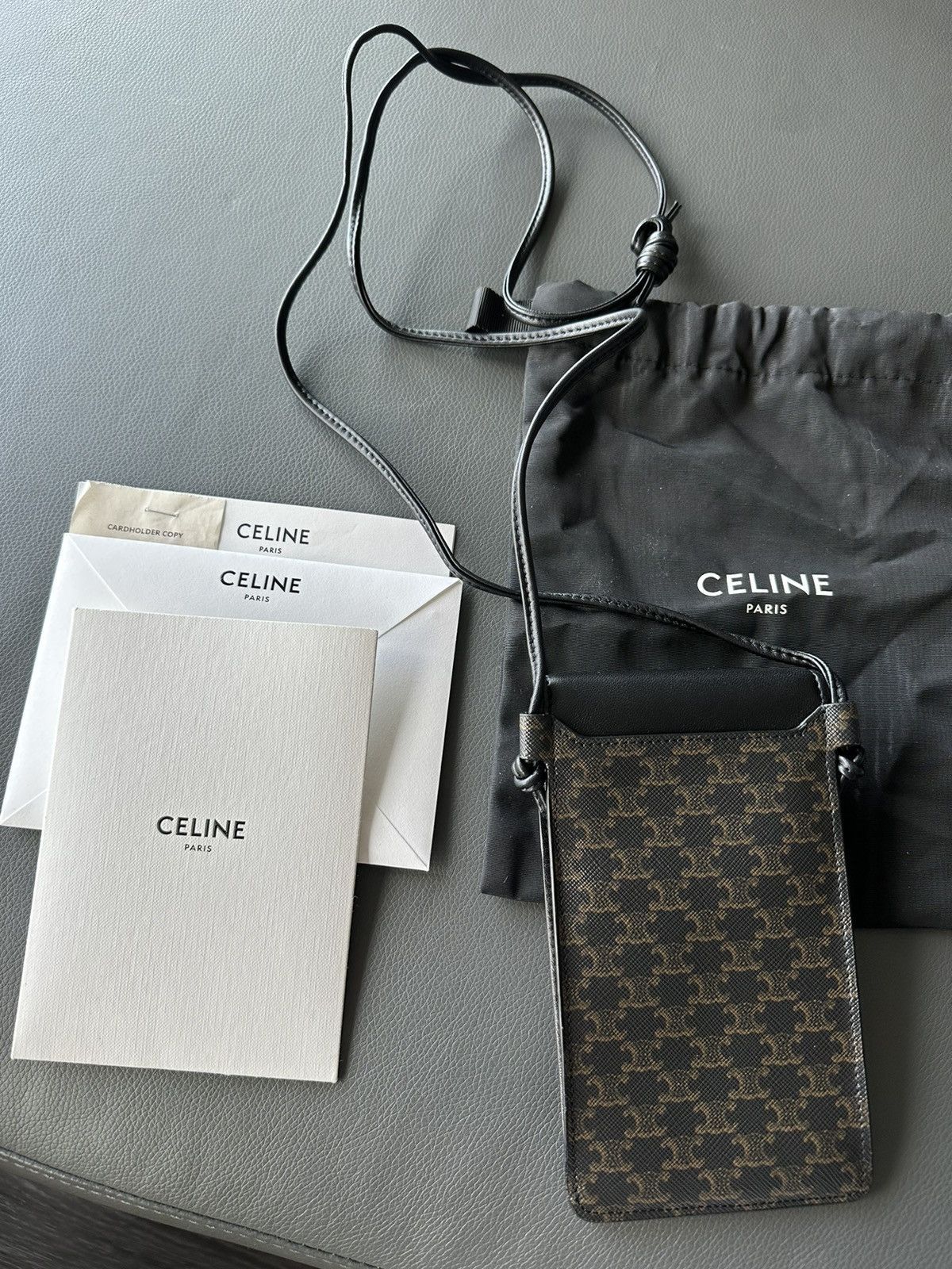 Celine × Hedi Slimane Celine by Hedi Slimane Monogram Crossbody Bag Brand New Size ONE SIZE - 2 Thumbnail
