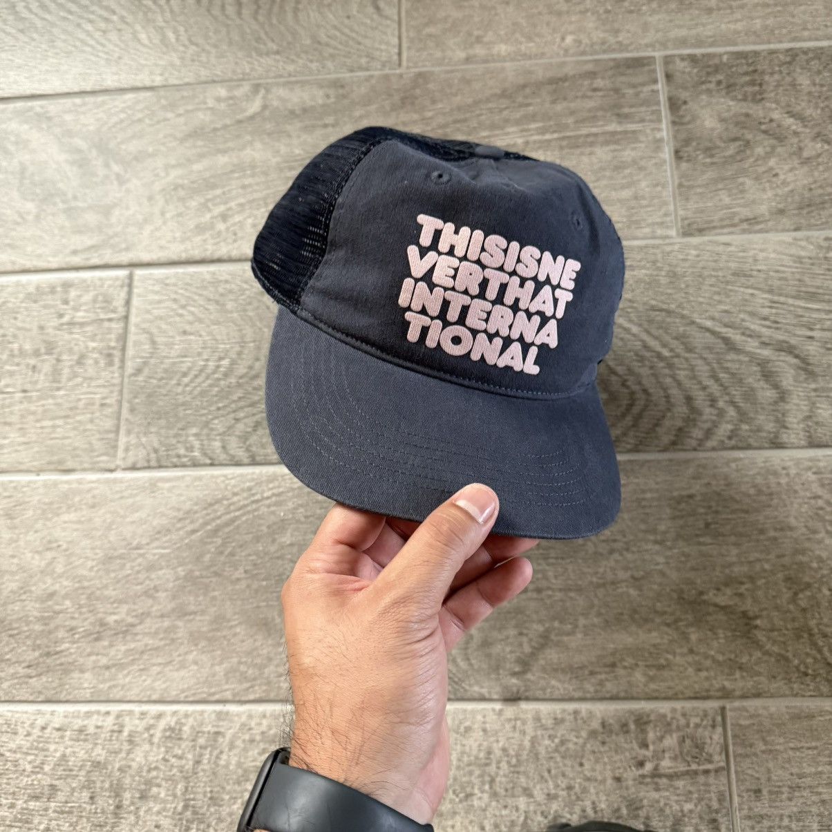 thisisneverthat thisisneverthat navy blue trucker hat Size ONE SIZE - 2 Thumbnail