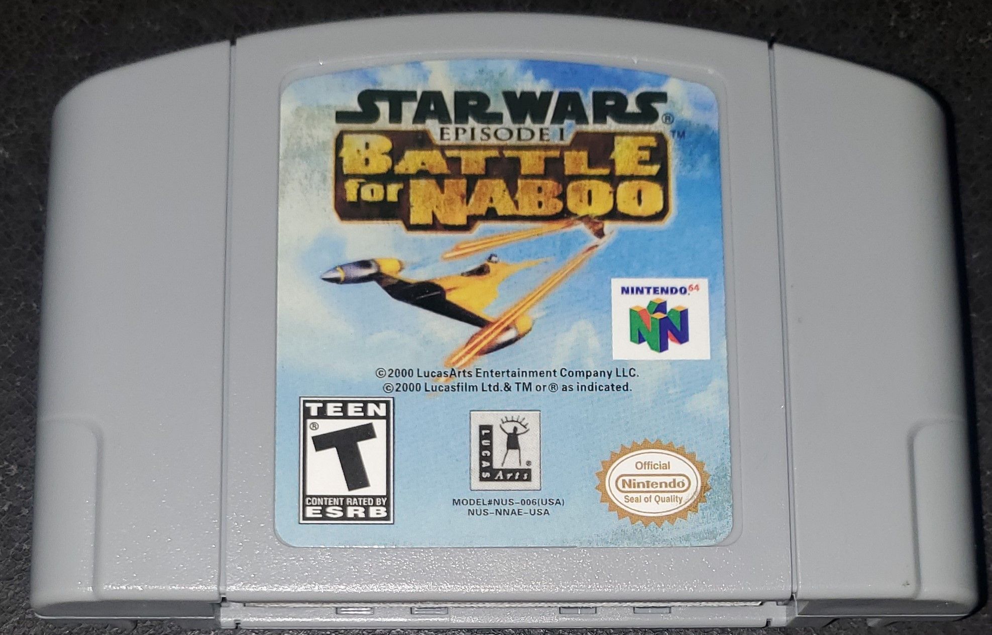 Nintendo Star Wars Battle of Naboo Nintendo 64 N64 Video Game 2000 Size ONE SIZE - 1 Thumbnail