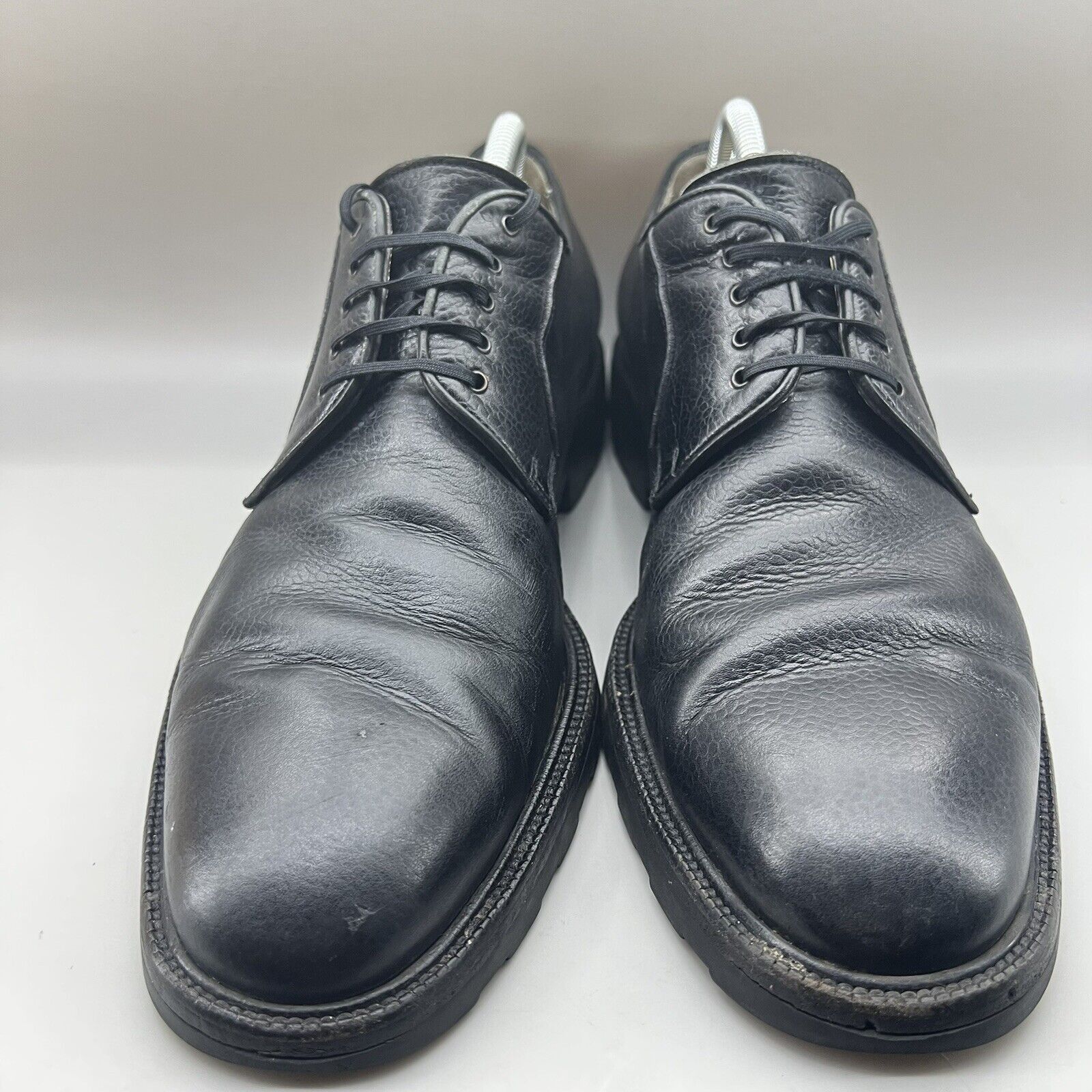 Salvatore Ferragamo Salvatore Ferragamo Oxford Shoes Men’s 11 D Black Pebbled Size US 11 / EU 44 - 2 Thumbnail