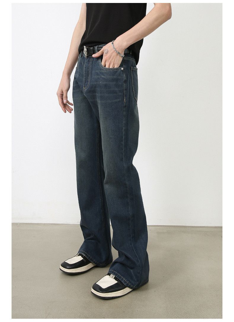 Japanese Brand Trendy casual loose straight-leg flared jeans Size US 32 / EU 48 - 3 Thumbnail