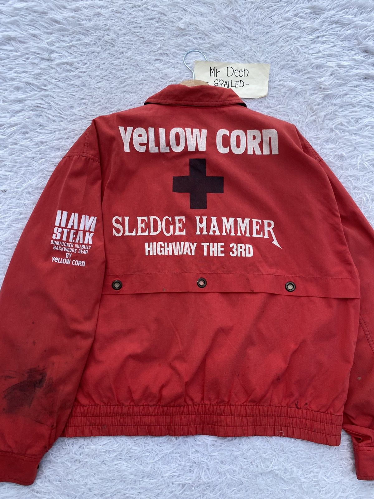 YELLOW CORN Rare Yellow Corn Sledge Hammer Sweater Size US L / EU 52-54 / 3 - 4 Thumbnail