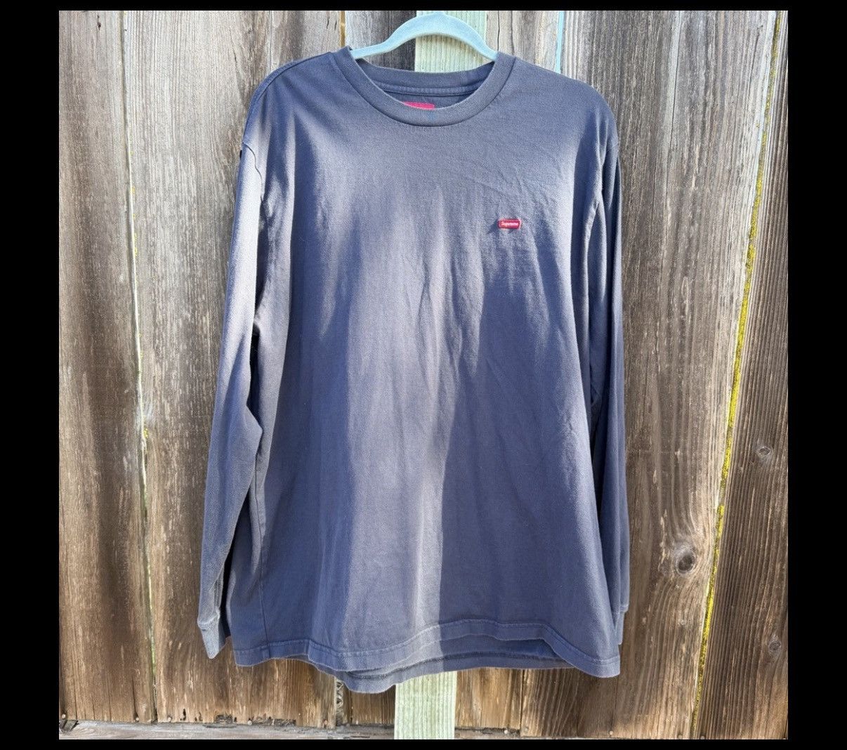 Supreme Supreme Small Box Logo Long Sleeve Tee Navy Blue XL Size US XL / EU 56 / 4 - 6 Thumbnail