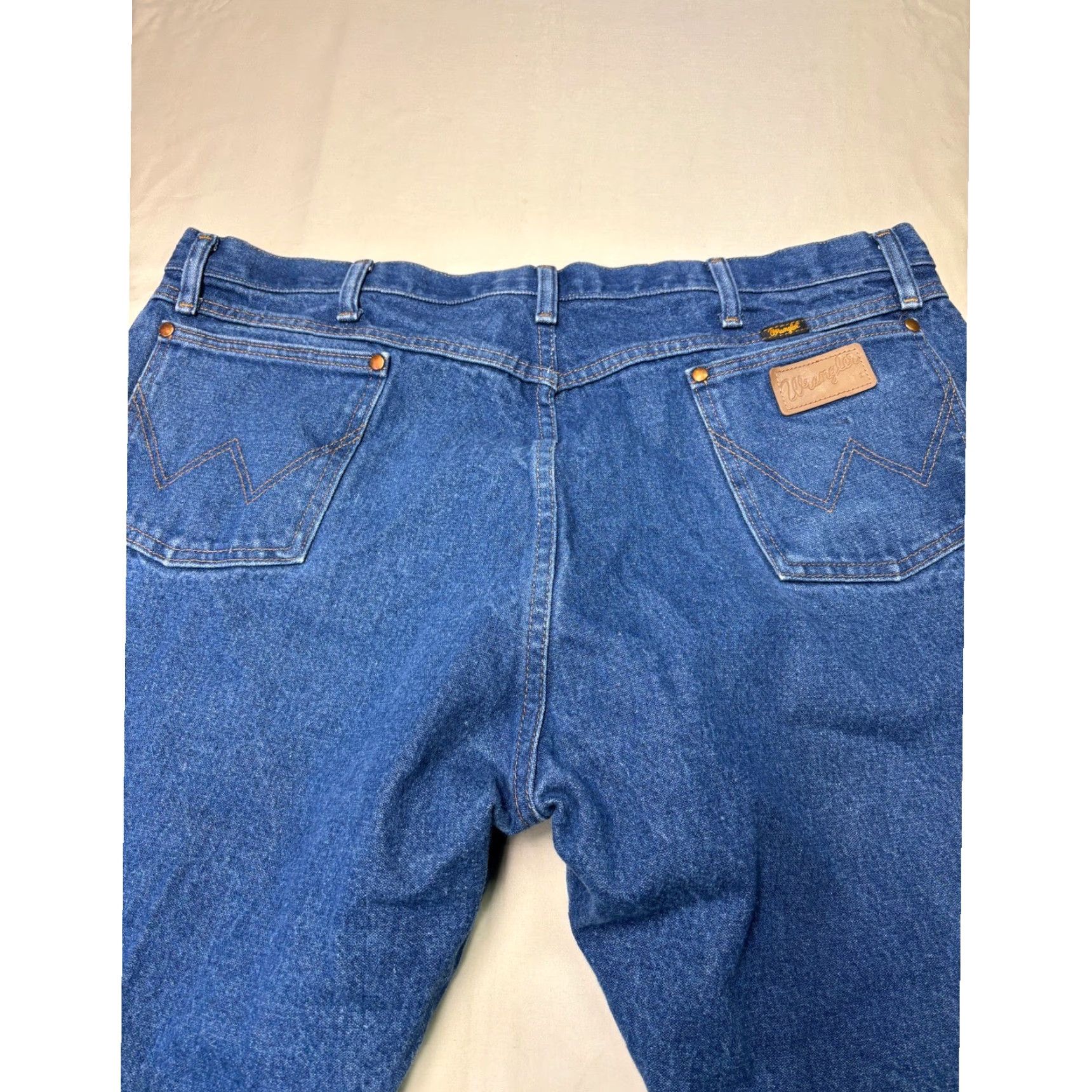 Wrangler Wrangler Jeans Mens 42x30 Blue Denim 13MWZ Cowboy Cut Original Fit Western Work Shirt? Size US 42 / EU 58 - 7 Thumbnail