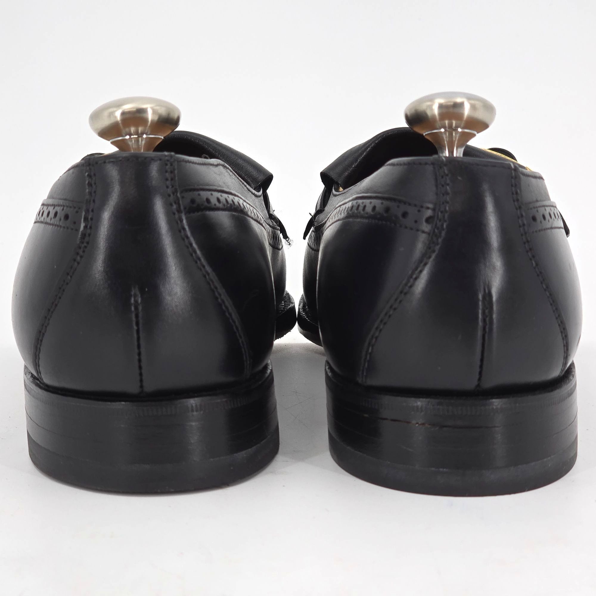 Johnston & Murphy New Vintage Johnston & Murphy Aristocraft Black Leather Monk Size US 8.5 / EU 41-42 - 9 Thumbnail