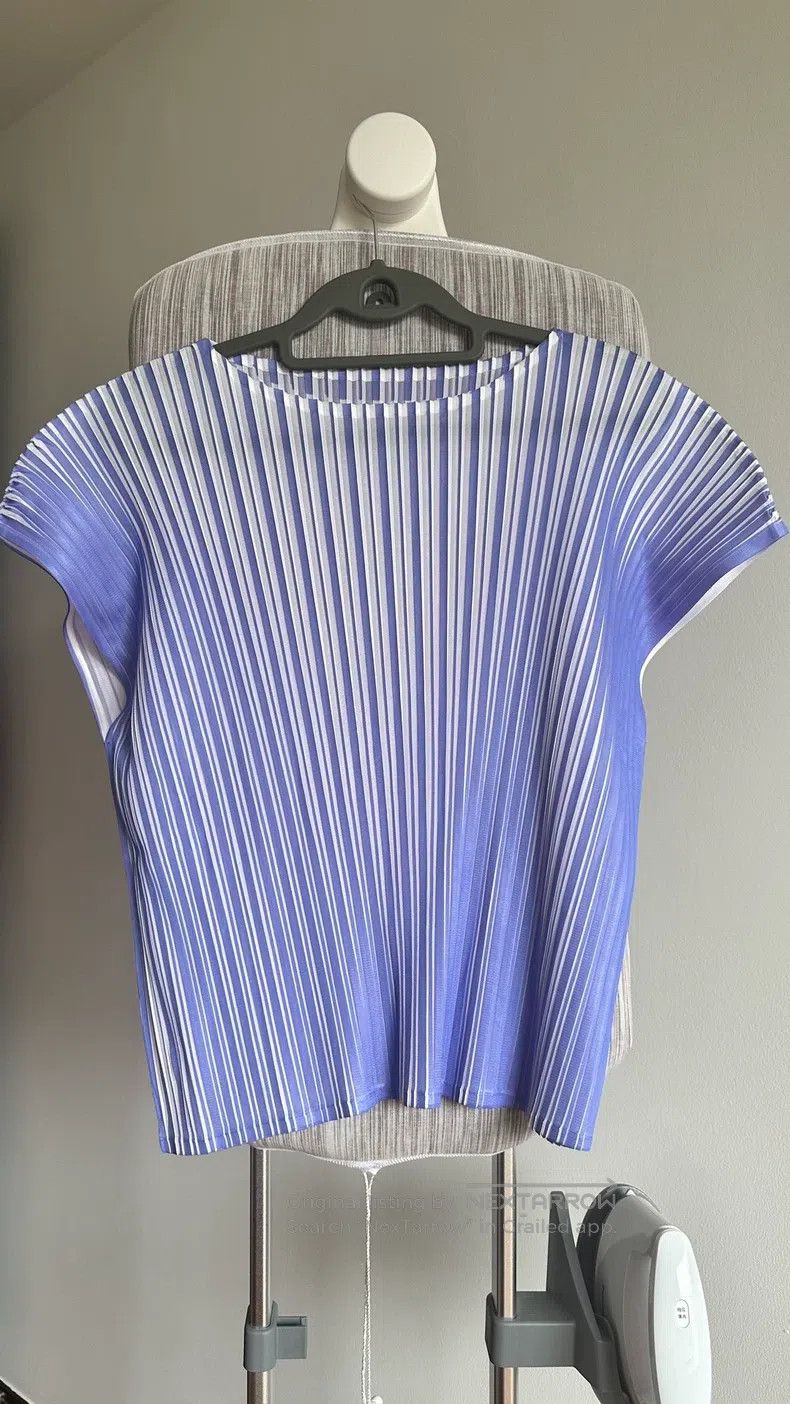 Issey Miyake Issey Miyake Purple Short Sleeve Size XL / US 12-14 / IT 48-50 - 3 Thumbnail