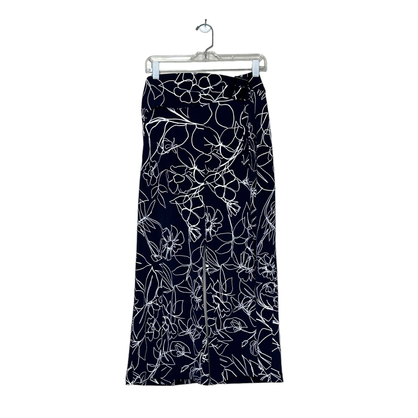 Joseph Ribkoff Joseph Ribkoff blue white wide leg belted crop pants size 14 Size 36" / US 14 / IT 50 - 13 Thumbnail