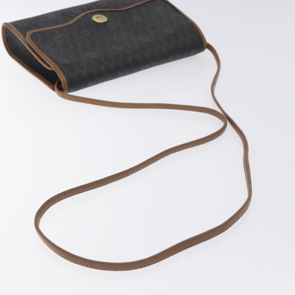 Dior DIOR Honeycomb Canvas Shoulder Bag Pvc Black Gold Size ONE SIZE - 7 Thumbnail