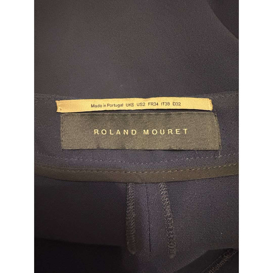 Roland Mouret Roland Mouret Blue Wide Leg High-Rise Pants – Size 2 Size 26" / US 2 / IT 38 - 11 Thumbnail