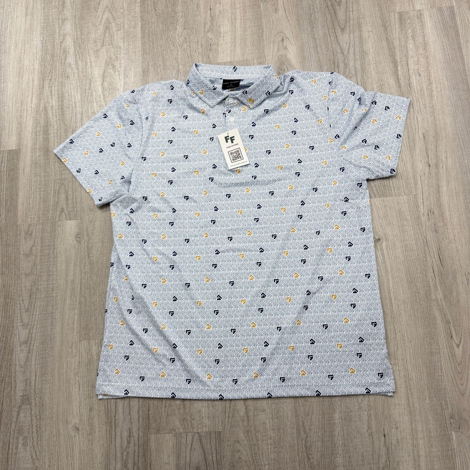Vintage Fore Fathers Polo Shirt Men's Extra Large Geometric NEW Size US XL / EU 56 / 4 - 1 Thumbnail