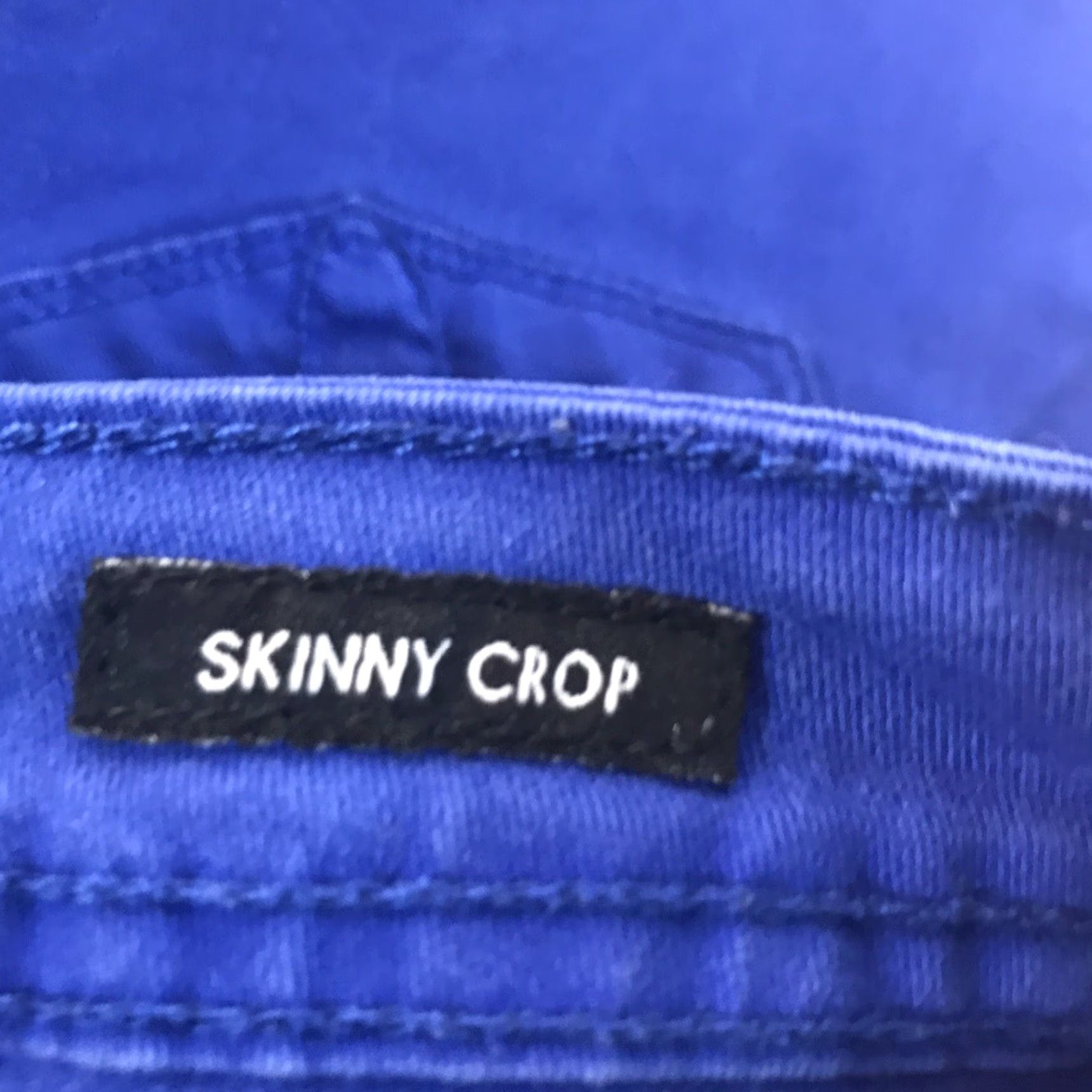 Calvin Klein CALVIN KLEIN Blue Skinny Cropped Jeans Womens Size 8 Regular Denim Size 30" / US 8 / IT 44 - 6 Thumbnail