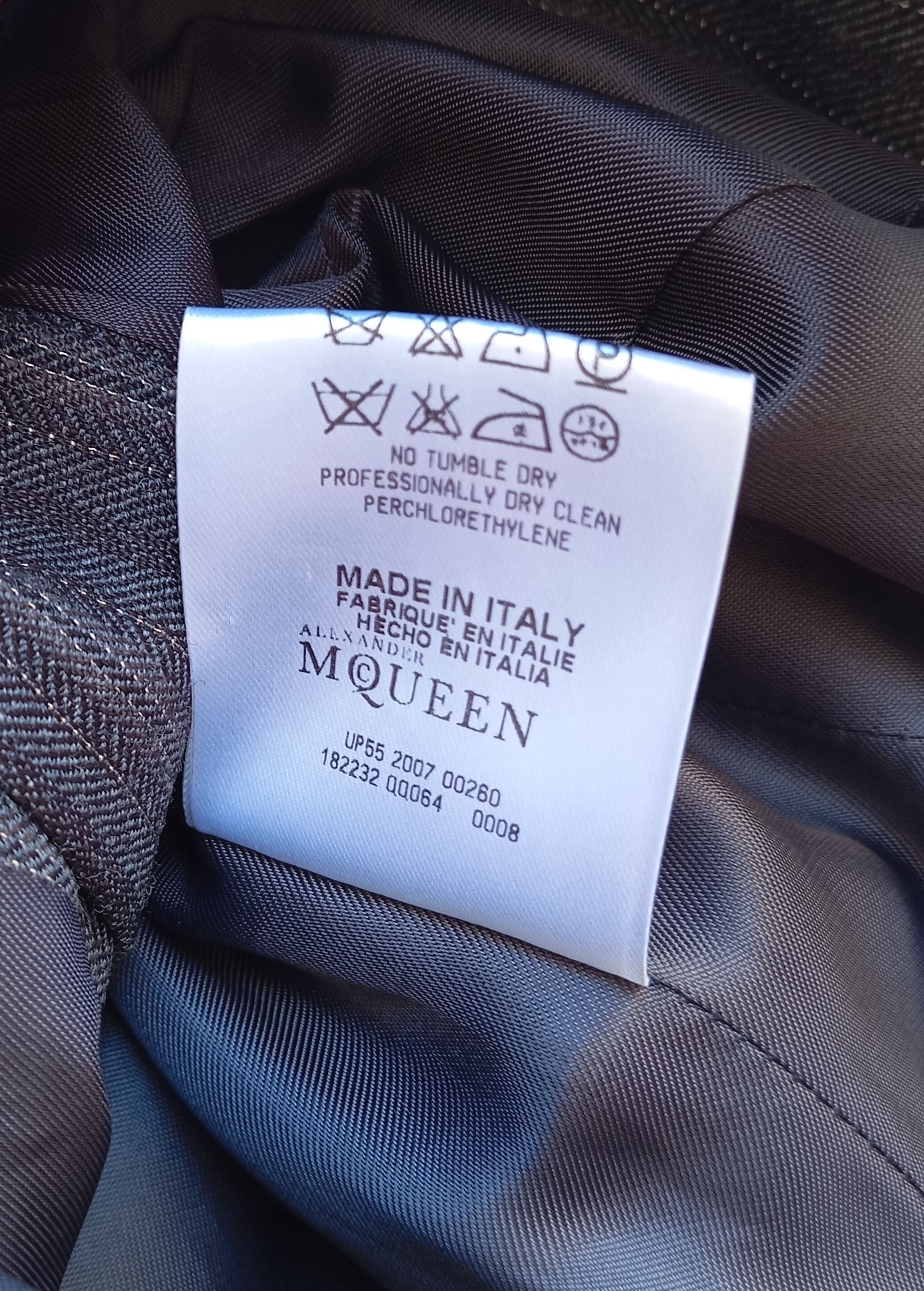 Alexander McQueen 2007 Wool stripped dress Alxender McQueen Size L / US 10 / IT 46 - 8 Thumbnail