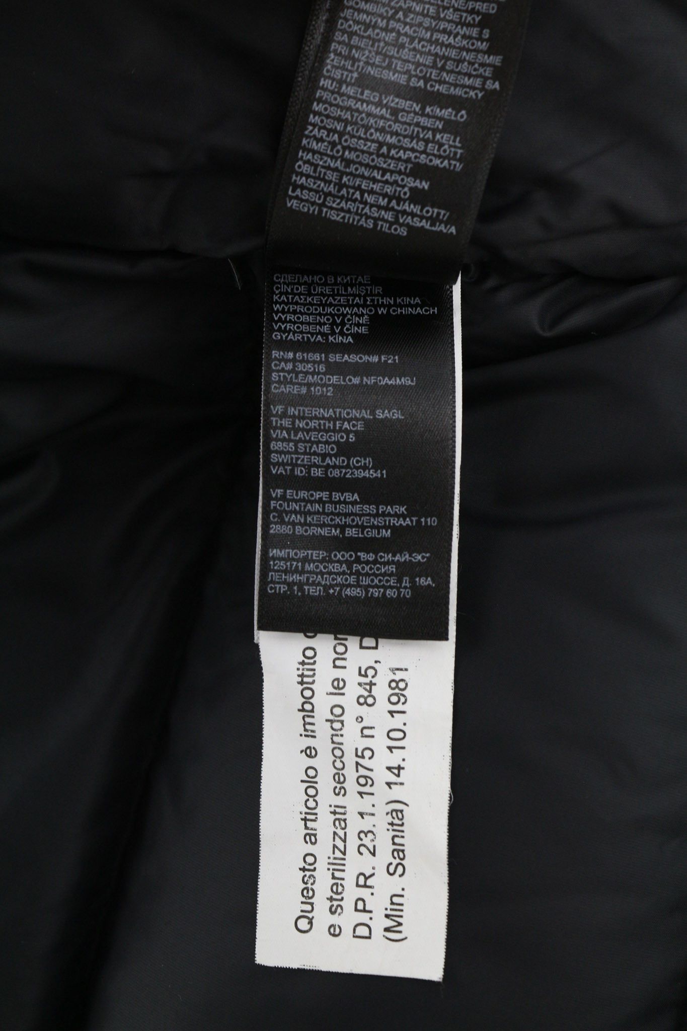 The North Face DIABLO S Black 700 Down Zipper Logo Puffer Jacket 80501 Size US S / EU 44-46 / 1 - 9 Thumbnail