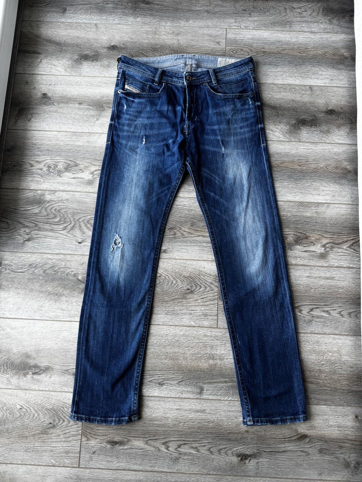 Diesel Diesel Akee Men's Blue Faded Jeans Size US 32 / EU 48 - 1 Thumbnail