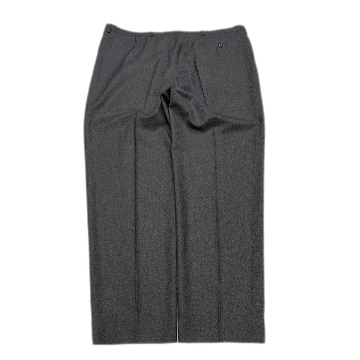 Burberry 90s y2k vintage dark Grey large Burberry wool Chino trousers Size US 39 - 2 Thumbnail