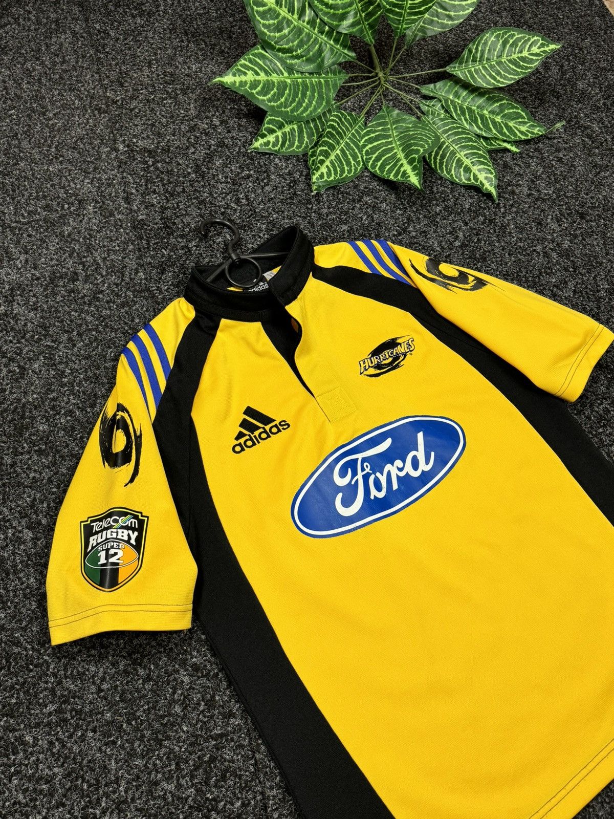Adidas × Vintage ADIDAS HURRICANES RUGBY 2000 🏉 JERSEY FORD SIZE m Size US M / EU 48-50 / 2 - 8 Thumbnail
