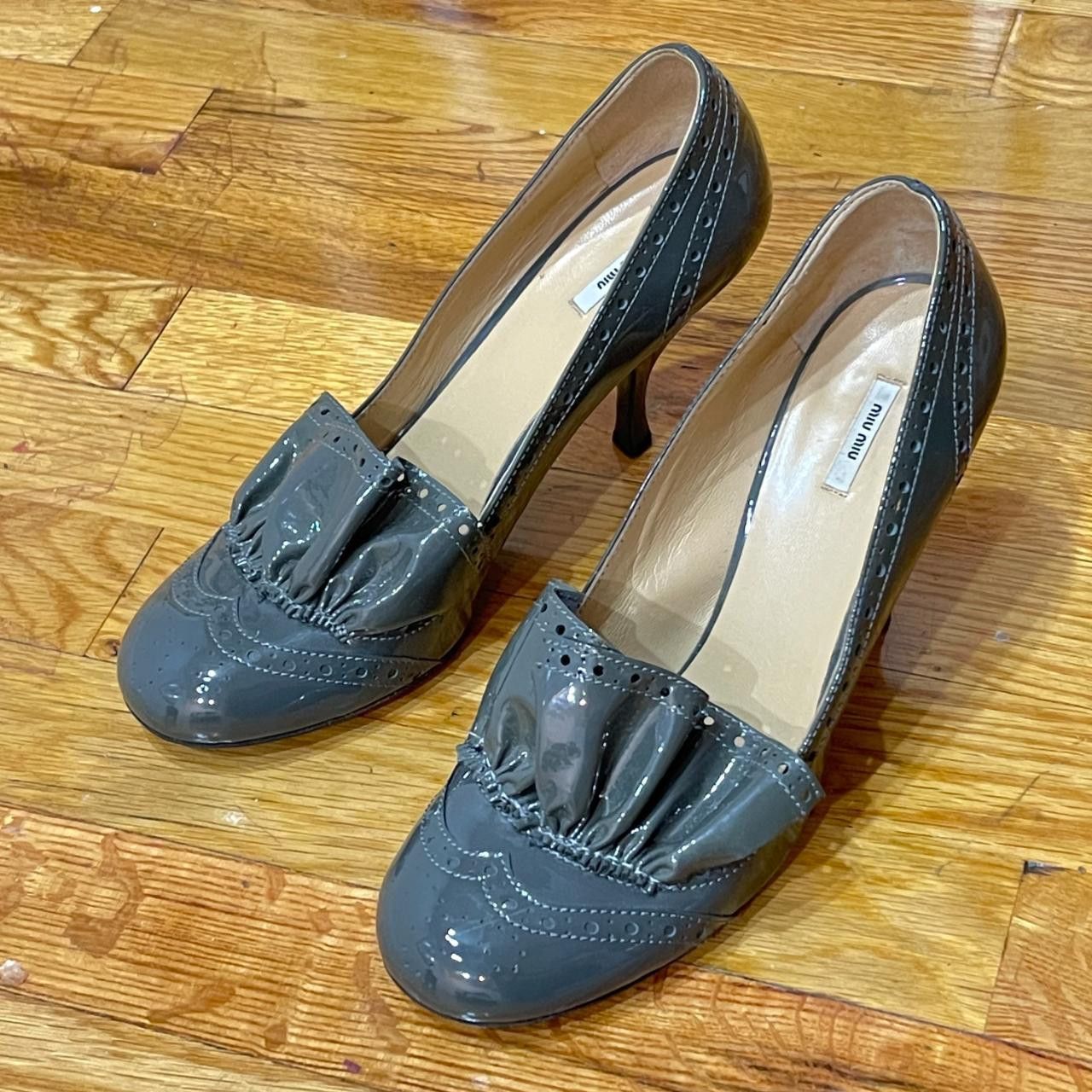 Miu Miu vintage miu miu ballet brogue kitten heels Size US 8 / IT 38 - 2 Thumbnail