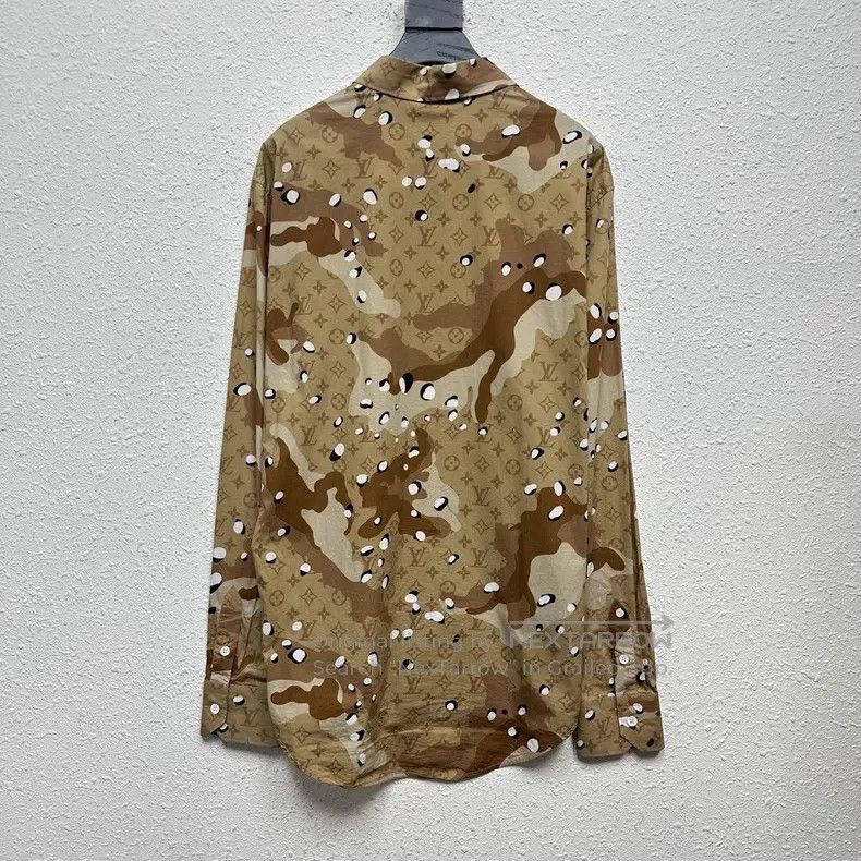 Louis Vuitton Louis Vuitton Desert Camo Patchwork Old Flower Shirt Size US L / EU 52-54 / 3 - 2 Thumbnail