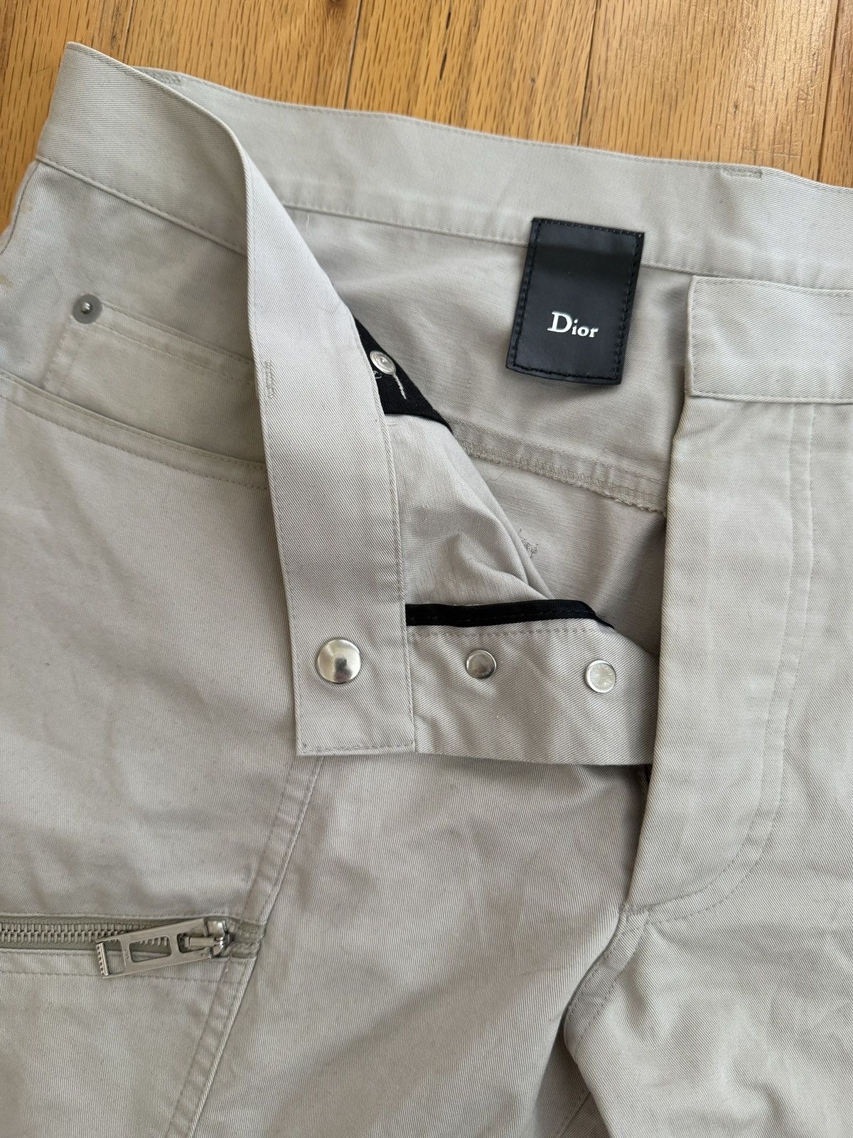 Dior Hedi Slimane SS04 Strip Cargo Pants Size US 32 / EU 48 - 2 Thumbnail