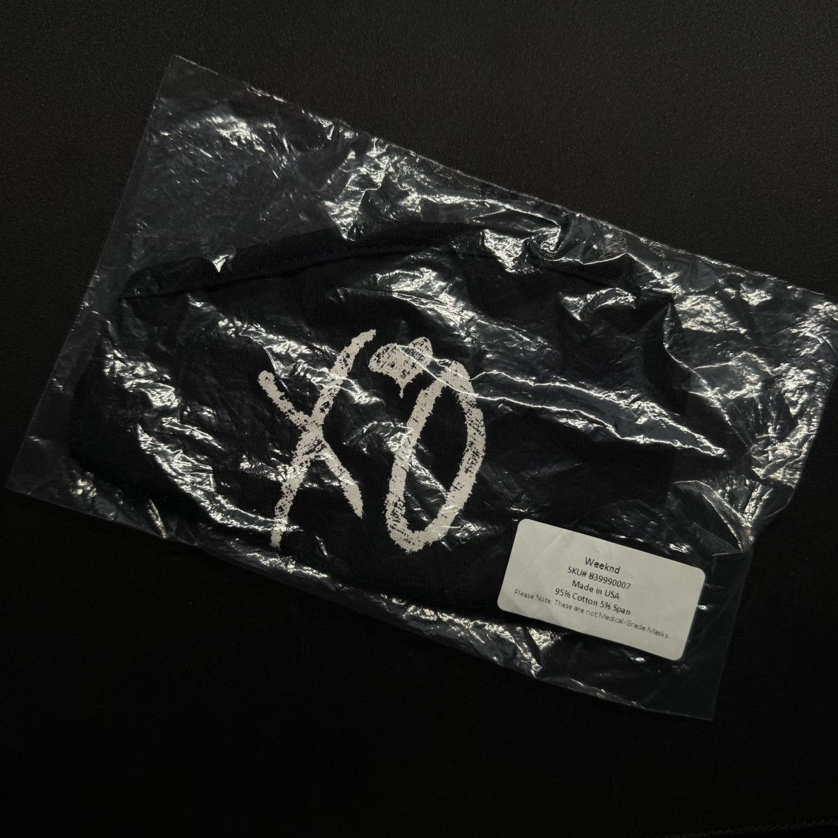 XO The Weeknd XO Face Mask Size ONE SIZE - 1 Thumbnail
