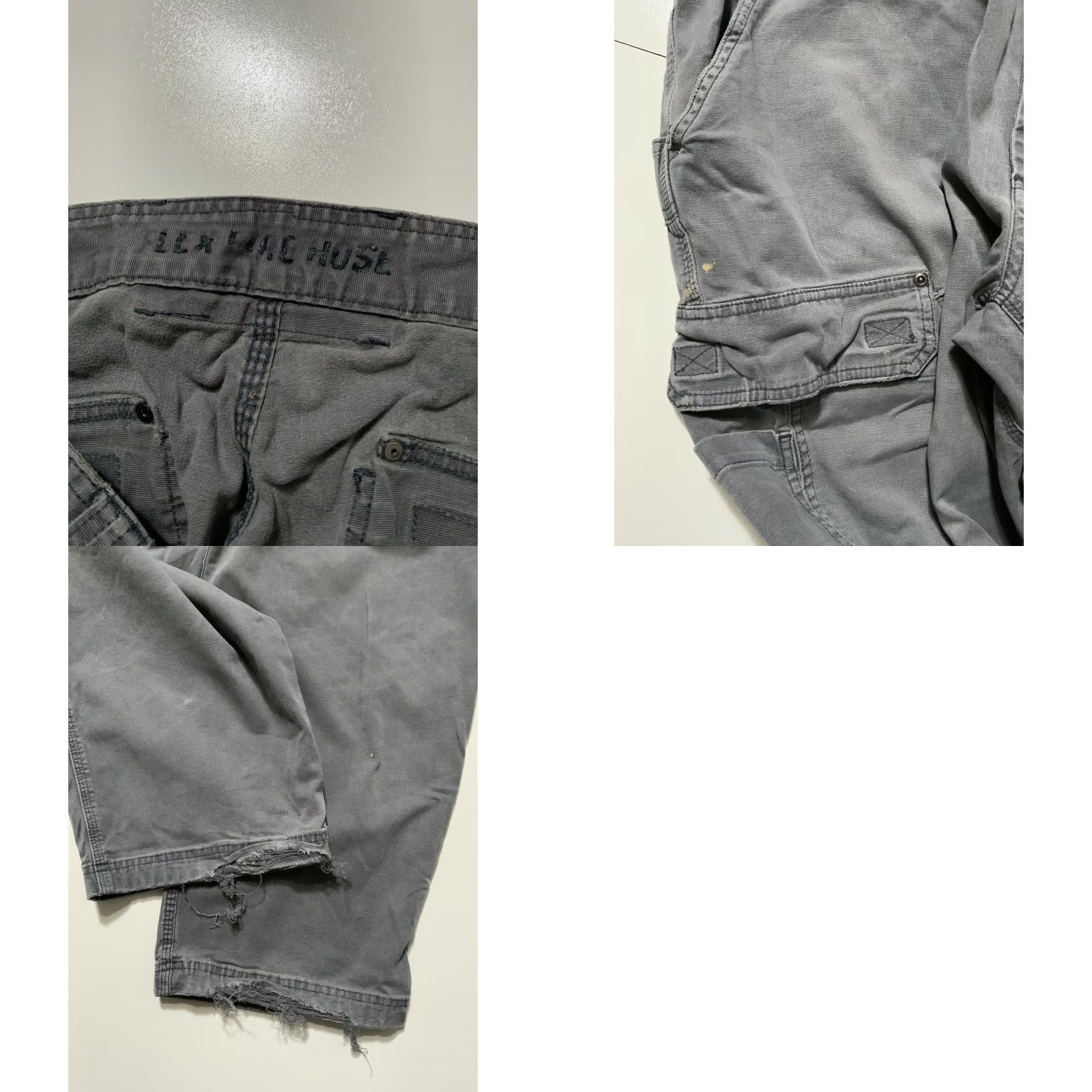 Vintage Duluth Trading Co. Flex Fire Hose Workwear Distressed Gray Cargo Utility Pants Mens 42 Regular 30in Inseam Gray Cargo Distressed Workwear Mens Pants Size US 42 / EU 58 - 8 Thumbnail