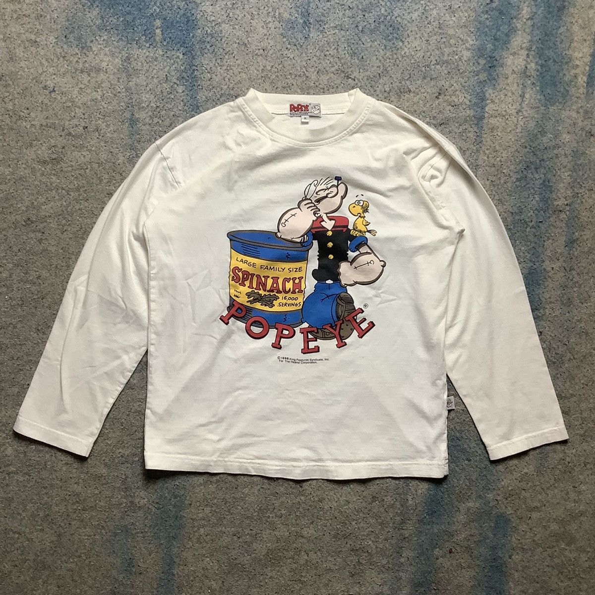 Cartoon Network × Vintage 1998 Popeye Vintage Longsleeve Size US M / EU 48-50 / 2 - 1 Thumbnail