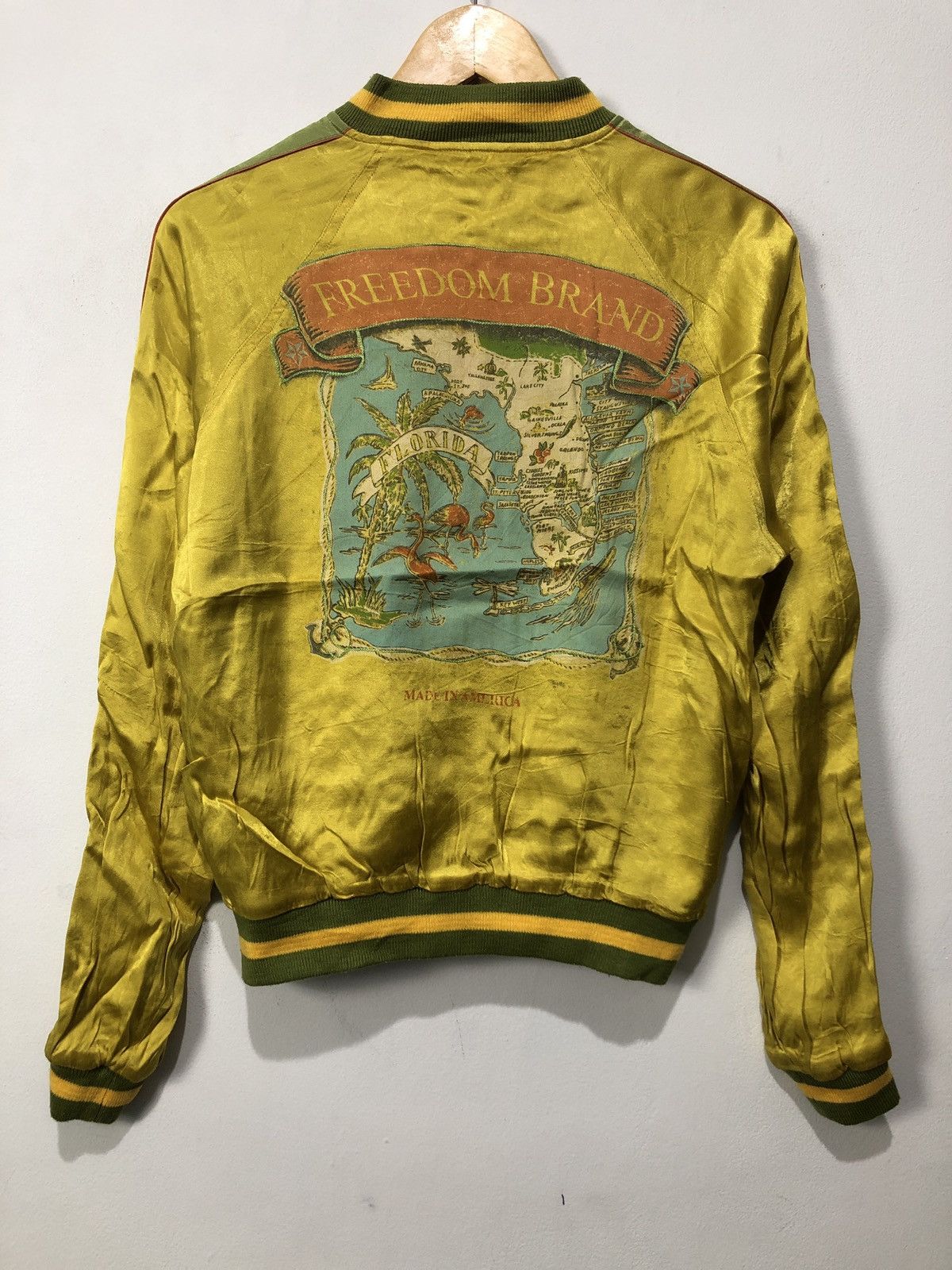 Vintage Freedom Brand Reversible Sukajan Rayon Jacket