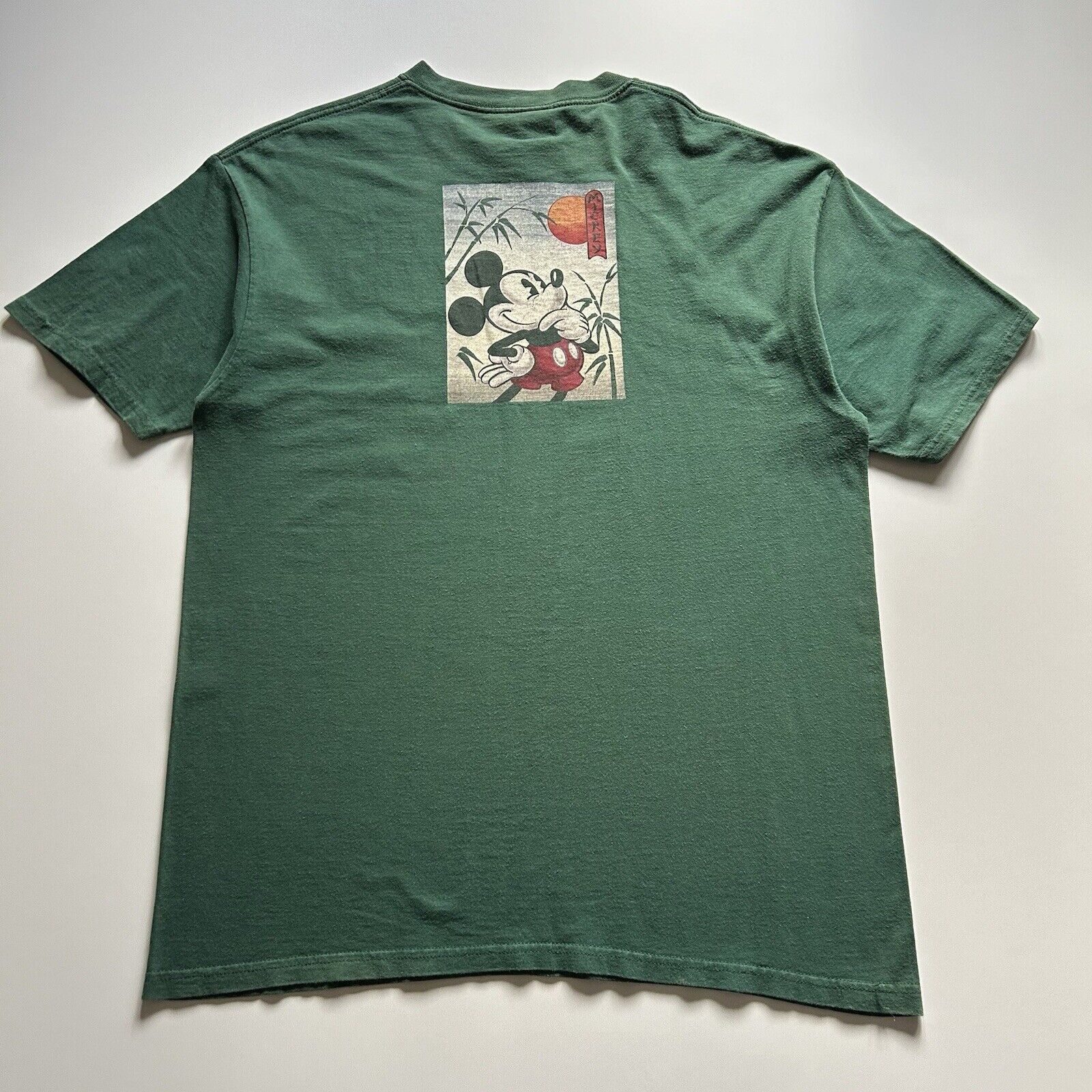 Disney Vintage 90s Mickey Mouse Japan Disney T Shirt XL Green Rare Size US XL / EU 56 / 4 - 1 Thumbnail