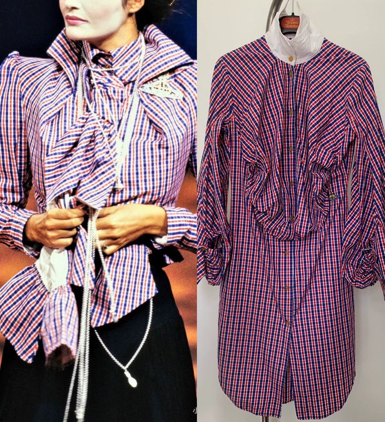 Vivienne Westwood Vivienne Westwood Vintage Check Shirt Dress - dmc Size US M / EU 48-50 / 2 - 1 Thumbnail