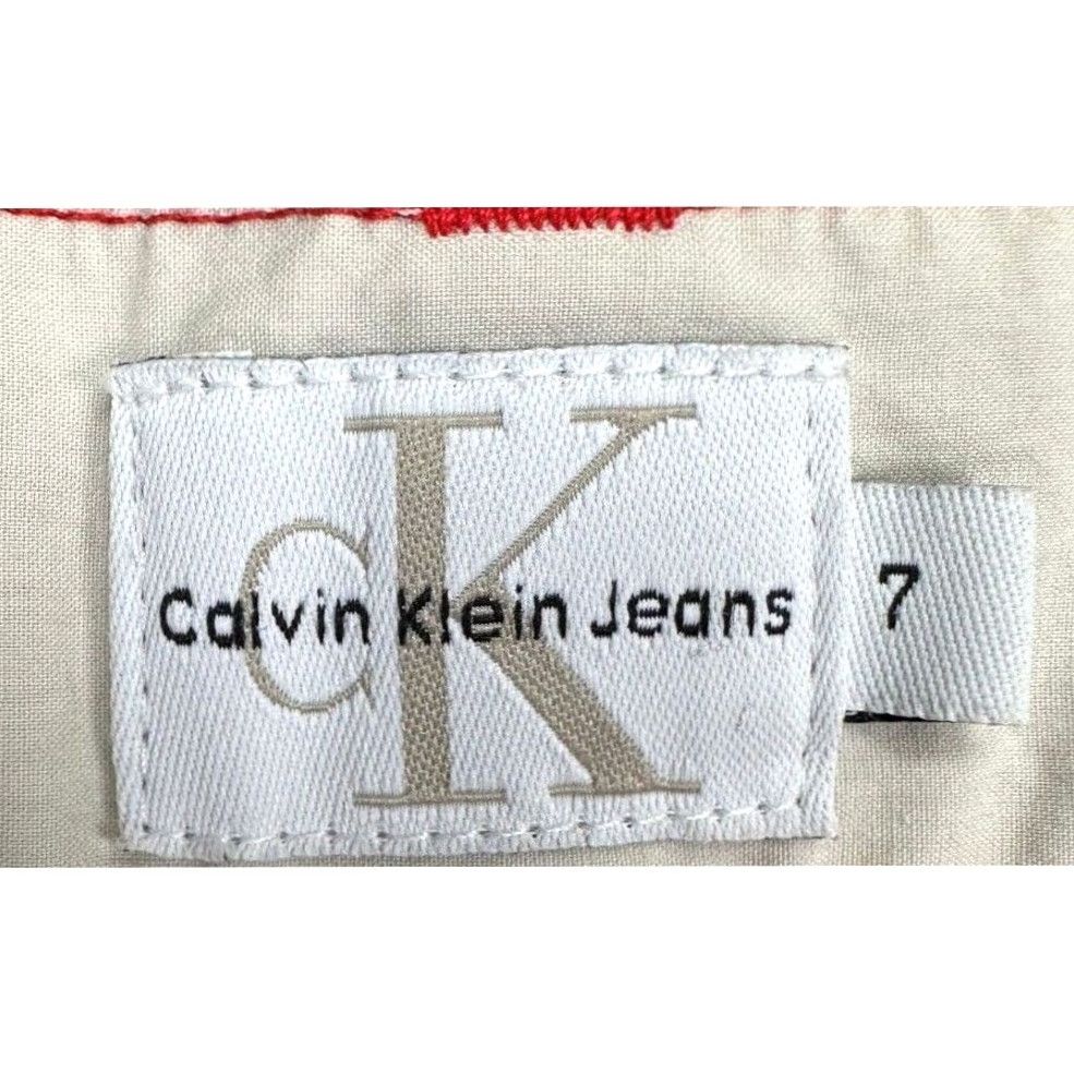Vintage Calvin Klein Cargo Capri Pants Womens Beige Size 28" / US 6 / IT 42 - 4 Thumbnail