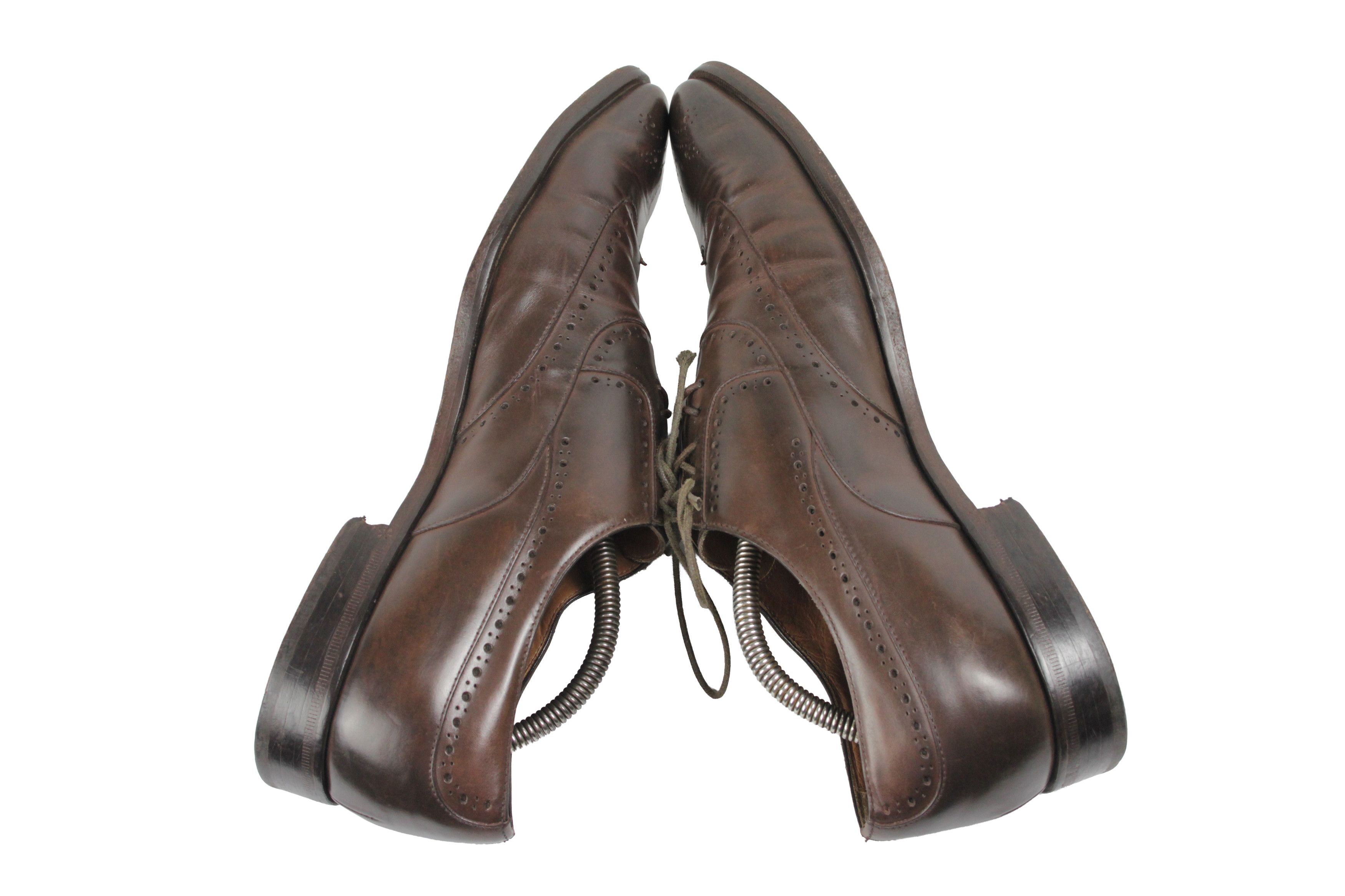 Doucal's Perforated Brogue Oxford Shoes Size US 10 / EU 43 - 8 Thumbnail