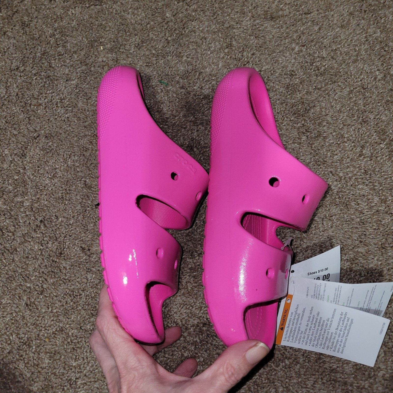 Crocs Crocs Classic Sz 3/5 Unisex Adults Slip-On Slide Sandal Size US 5 / IT 35 - 5 Thumbnail