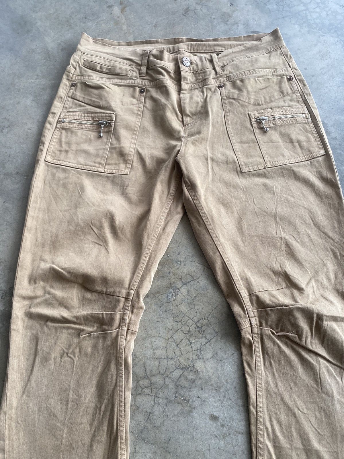 Japanese Brand Japanese 291295=Homme Python Bush Pocket Curve Leg Denim 121 Size US 33 - 4 Thumbnail