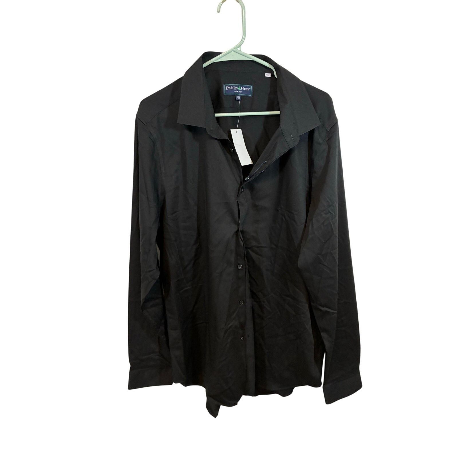 Other Paisley & Gray Men’s Black Button Down XXL NWT Size US XL / EU 56 / 4 - 2 Thumbnail