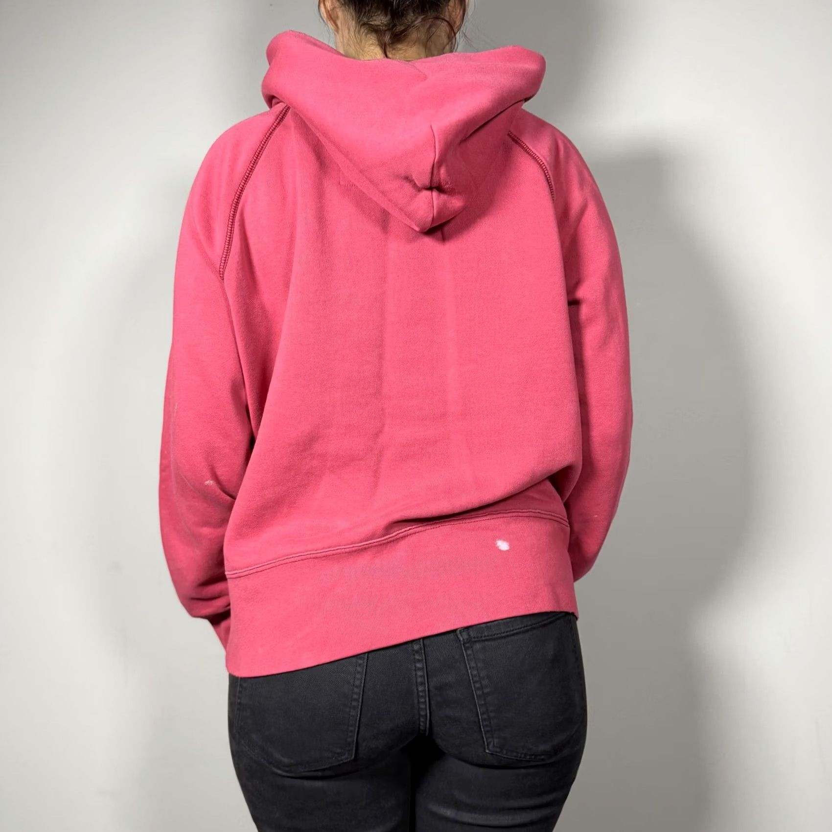 American Eagle Outfitters American Eagle Hoodie Womens XL Pink Y2K Pullover Graphic Fleece Size XL / US 12-14 / IT 48-50 - 2 Thumbnail