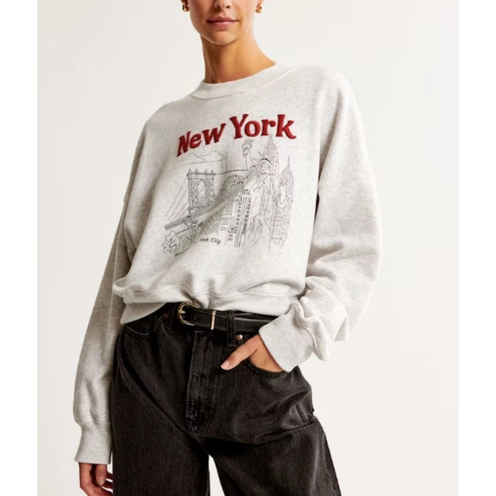 Abercrombie & Fitch Abercrombie & Fitch Hoodie city Fleece Sweatshirt XS A001225 Size XS / US 0-2 / IT 36-38 - 1 Thumbnail